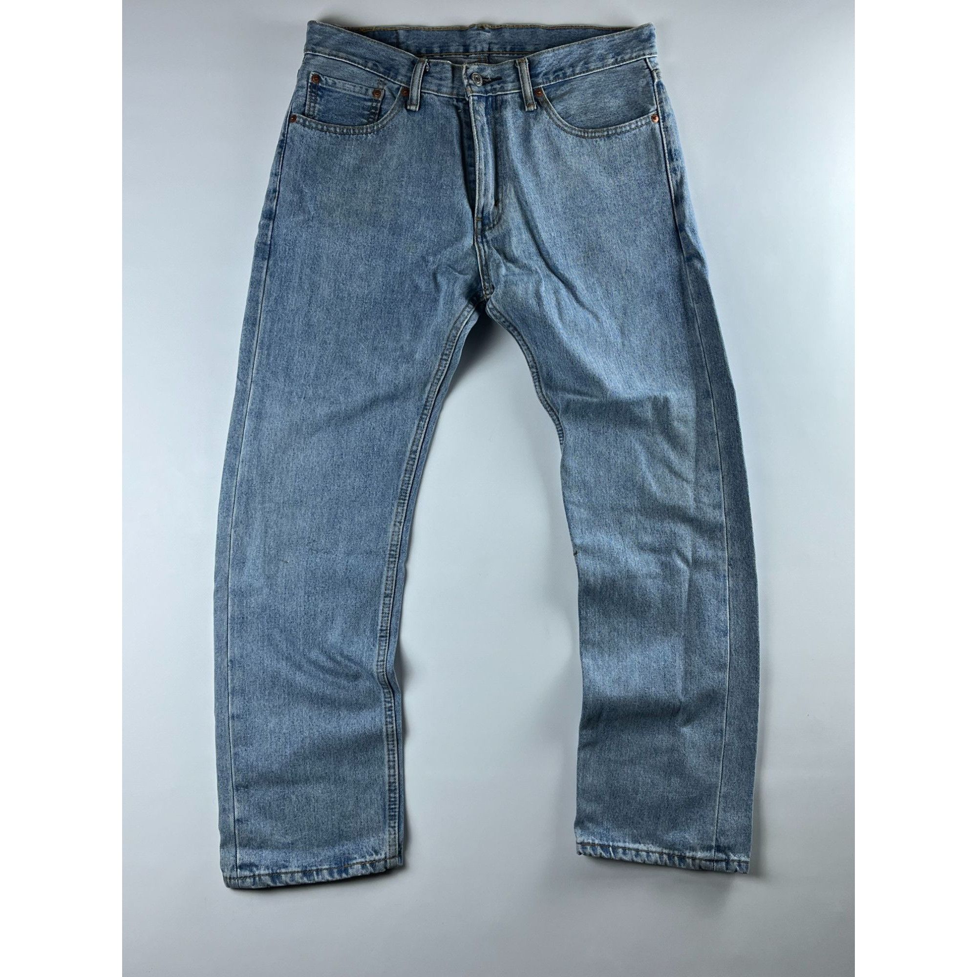Levi's × Vintage Levis 505 Mens Vintage Blue Denim Jeans W33 L30 Straight Leg Size US 30 / EU 46 - 7 Thumbnail