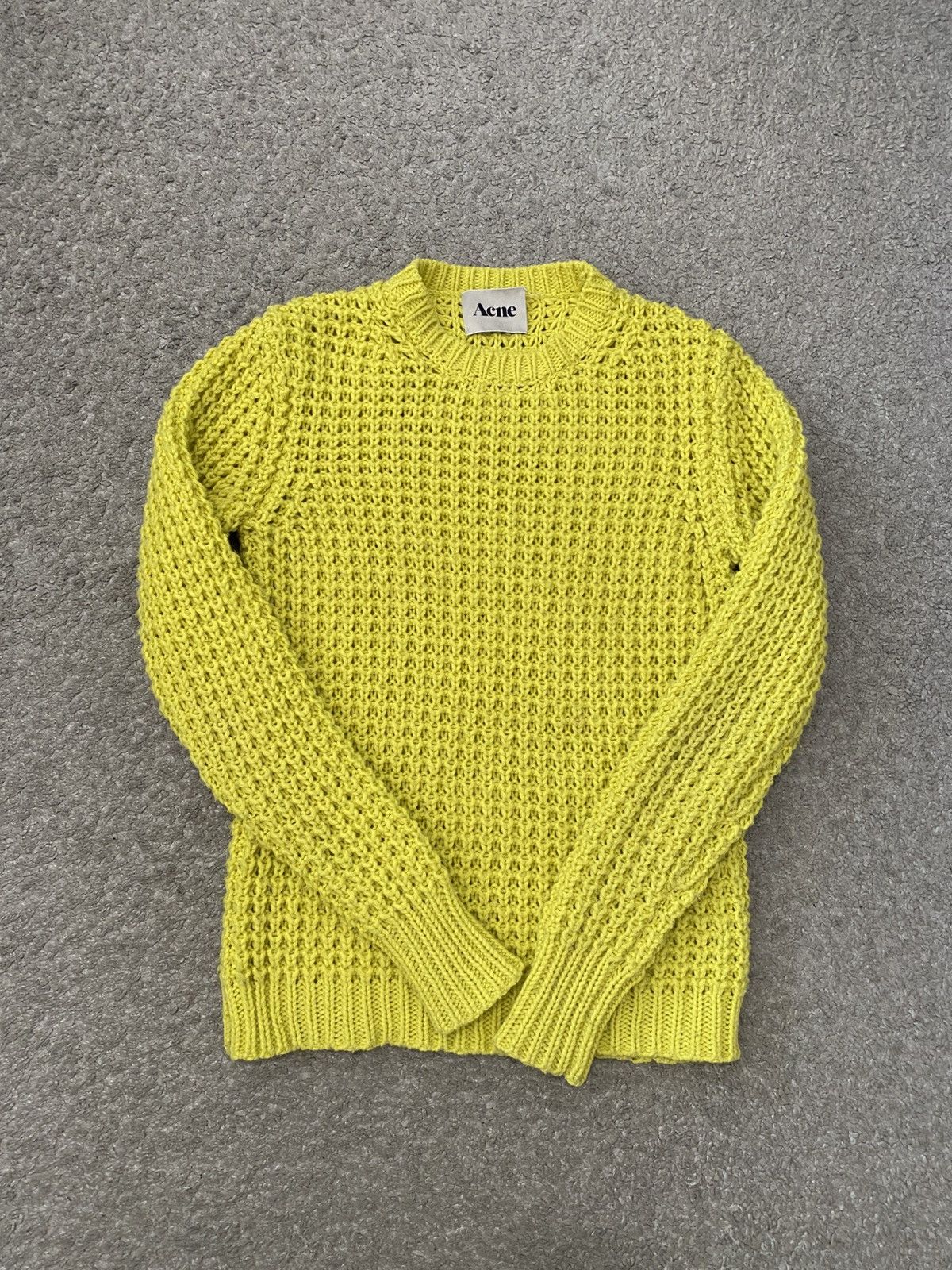 Acne Studios Acne Studios Lina Pineapple PAW12 Wool Waffle Knit y2k drip Size US M / EU 48-50 / 2 - 9 Thumbnail