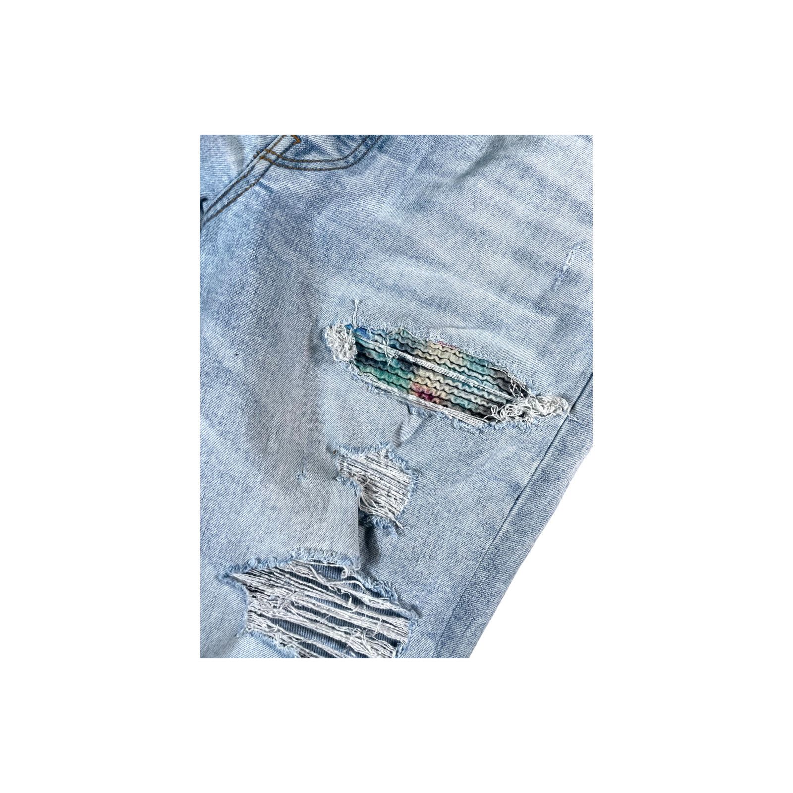 Amiri Amiri MX1 Patch Light Wash & Rainbow Jeans Size US 36 / EU 52 - 3 Thumbnail