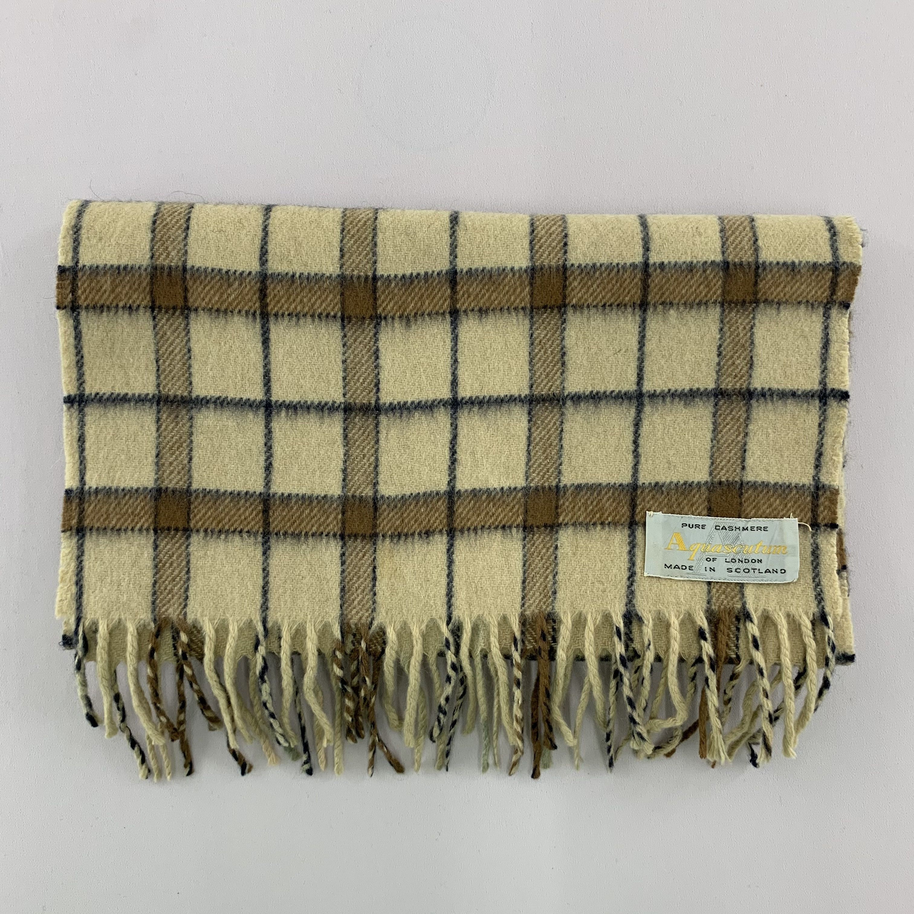 Aquascutum Aquascutum Scarf Wool Muffler Neck Wrap BL5192 Size ONE SIZE - 3 Thumbnail