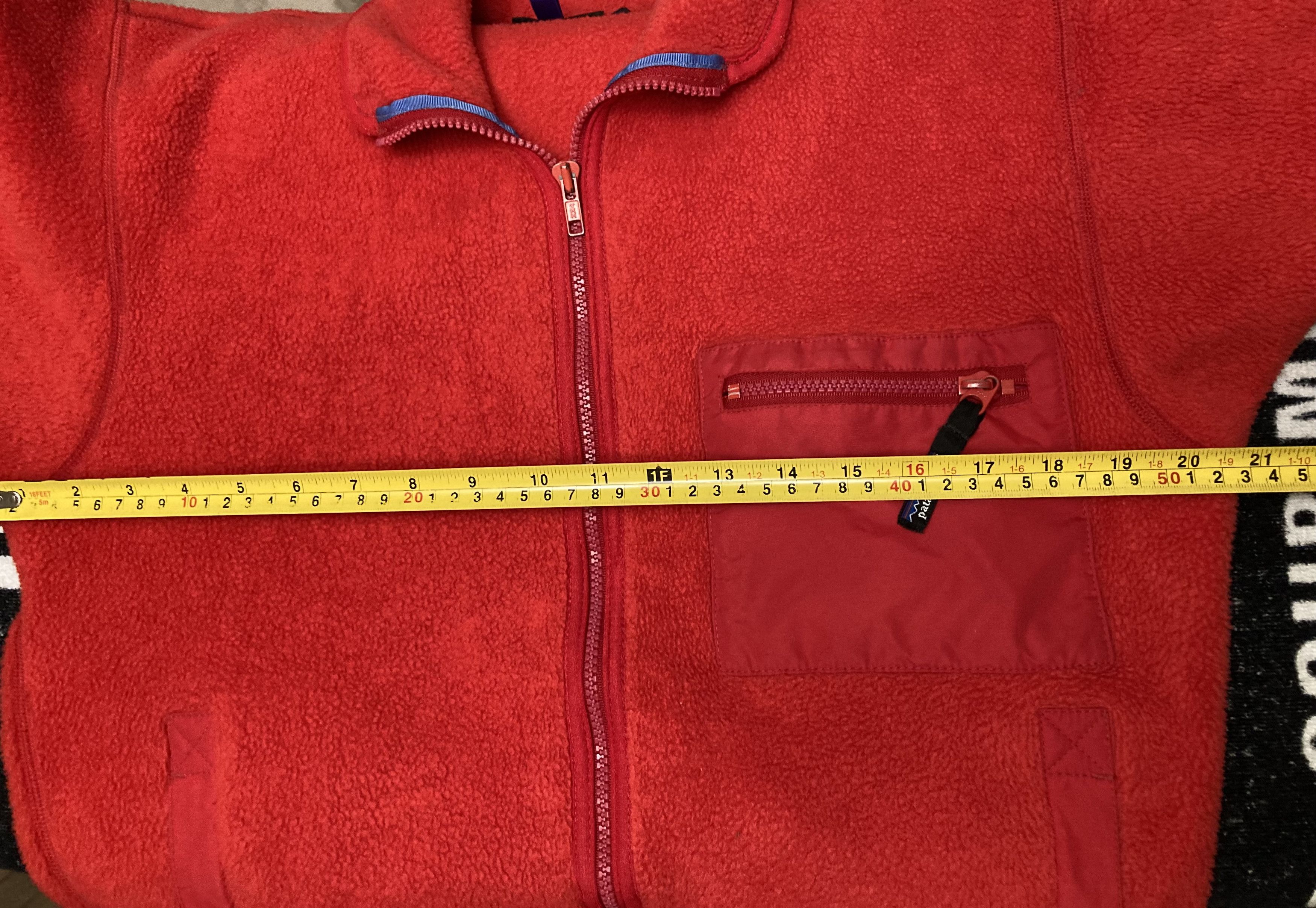 Patagonia × Vintage Vintage 90s small red Patagonia fleece full zip jacket. Size US S / EU 44-46 / 1 - 8 Thumbnail