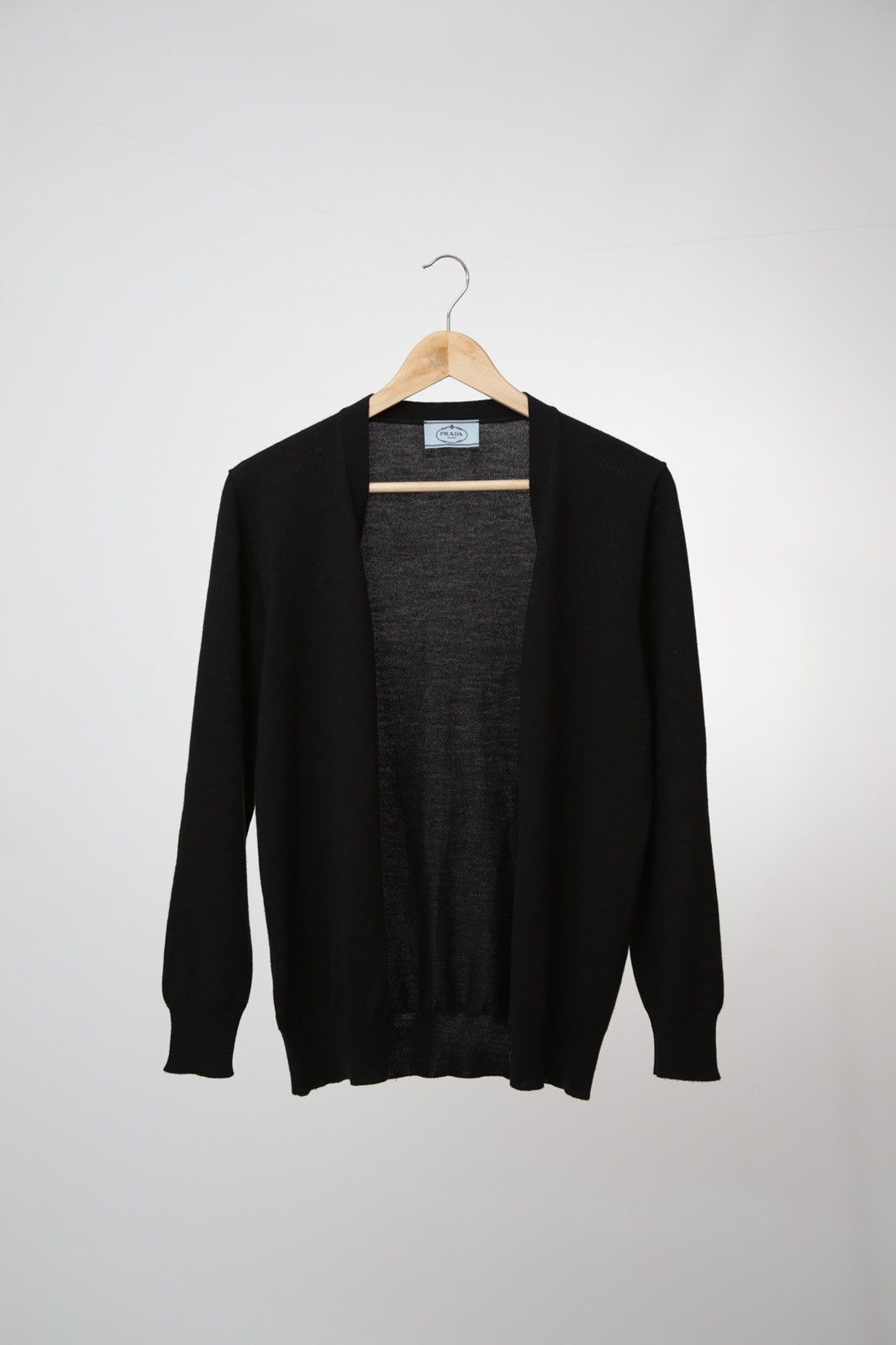 Prada Prada Knit Virgin Wool Black Cardigan Sweater Size S / US 4 / IT 40 - 5 Thumbnail