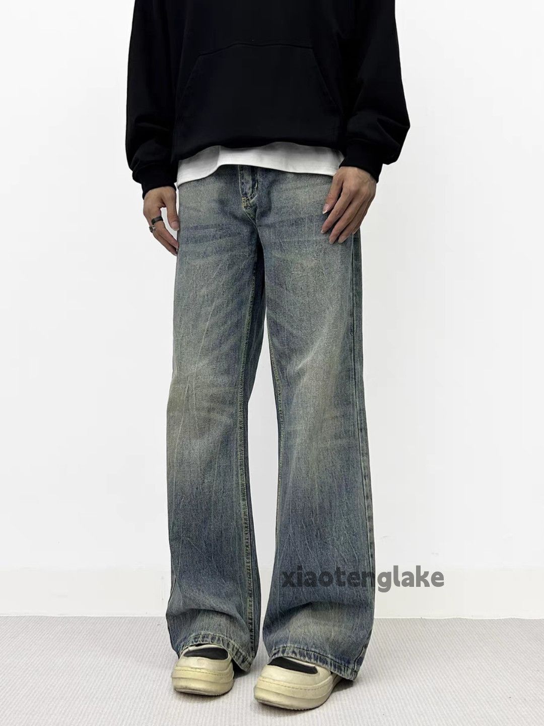 Jean × Vintage washed faded cleanfit yuppie loose baggy y2k jeans Size US 34 / EU 50 - 3 Thumbnail