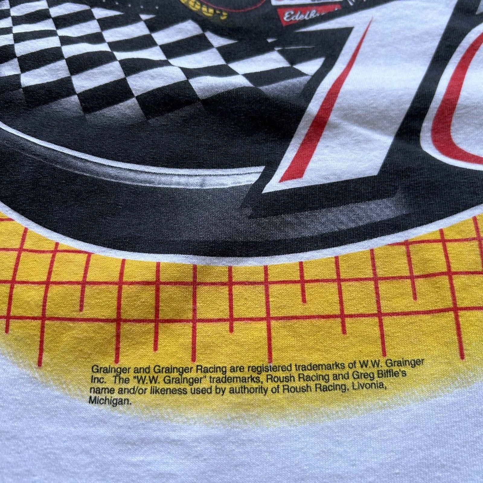 Gildan Vintage Y2K NASCAR Racing Art T Shirt XL Gildan White Rare Size US XL / EU 56 / 4 - 8 Thumbnail
