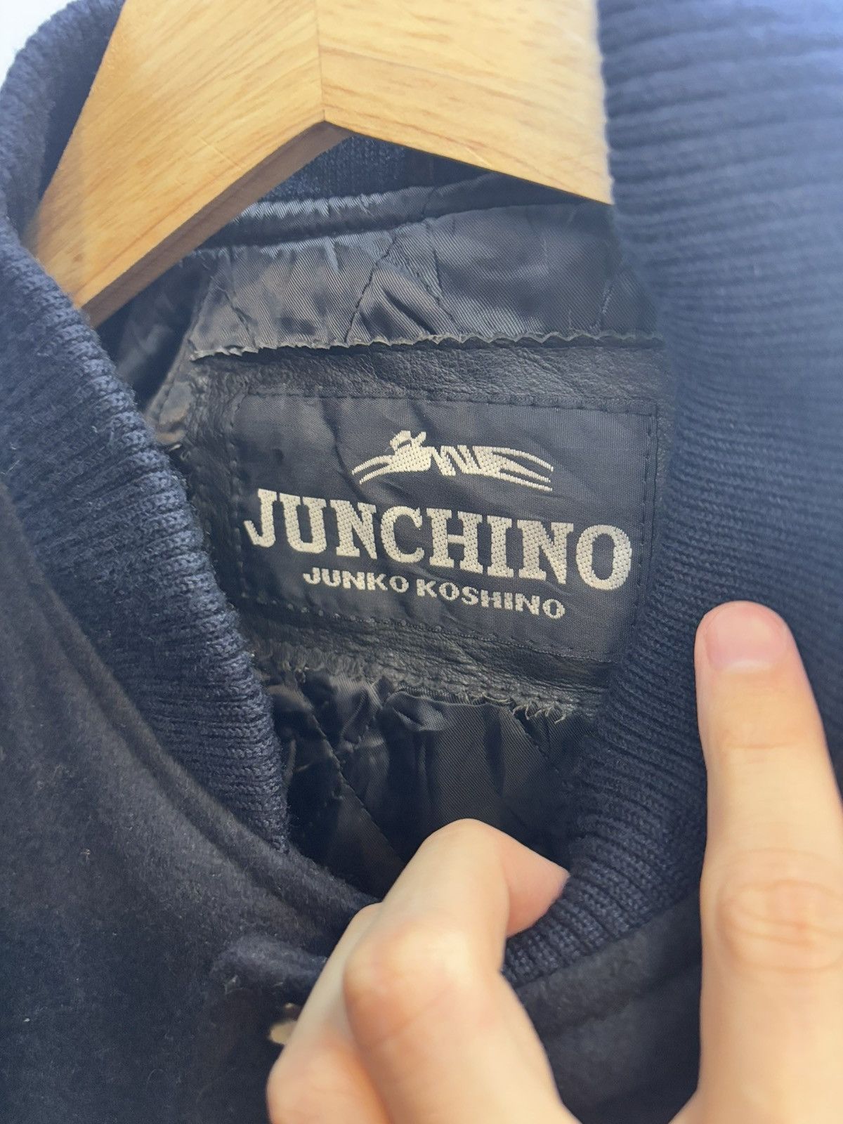 Japanese Brand × Mr. Junko Junko Koshino Junchino Embroidery Wool Leather Varsity Size US M / EU 48-50 / 2 - 3 Thumbnail