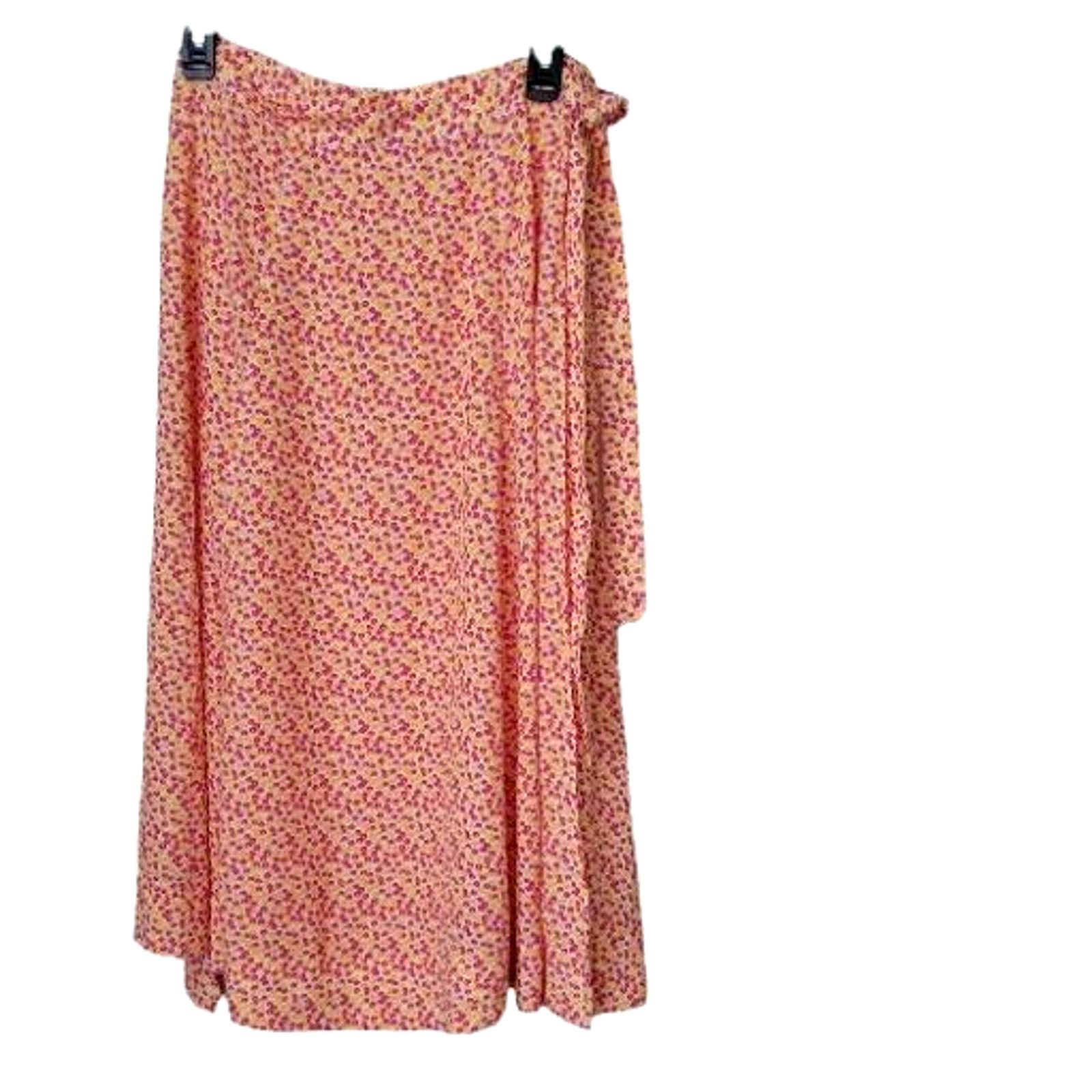 Solid & Striped Solid & Striped Wrap Midi Floral Women Skirt Size Small Size 30" / US 8 / IT 44 - 2 Thumbnail