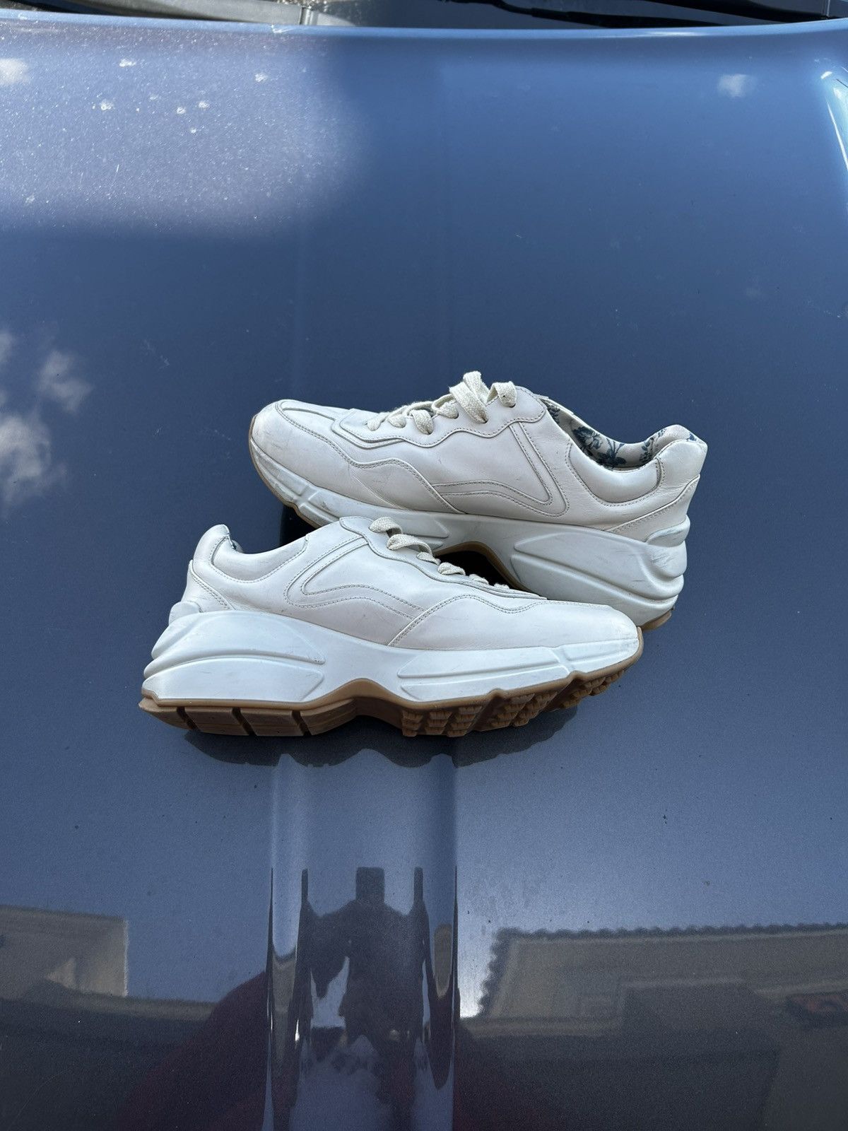 Gucci Gucci rhyton glitter logo sneaker Size US 8.5 / EU 41-42 - 2 Thumbnail