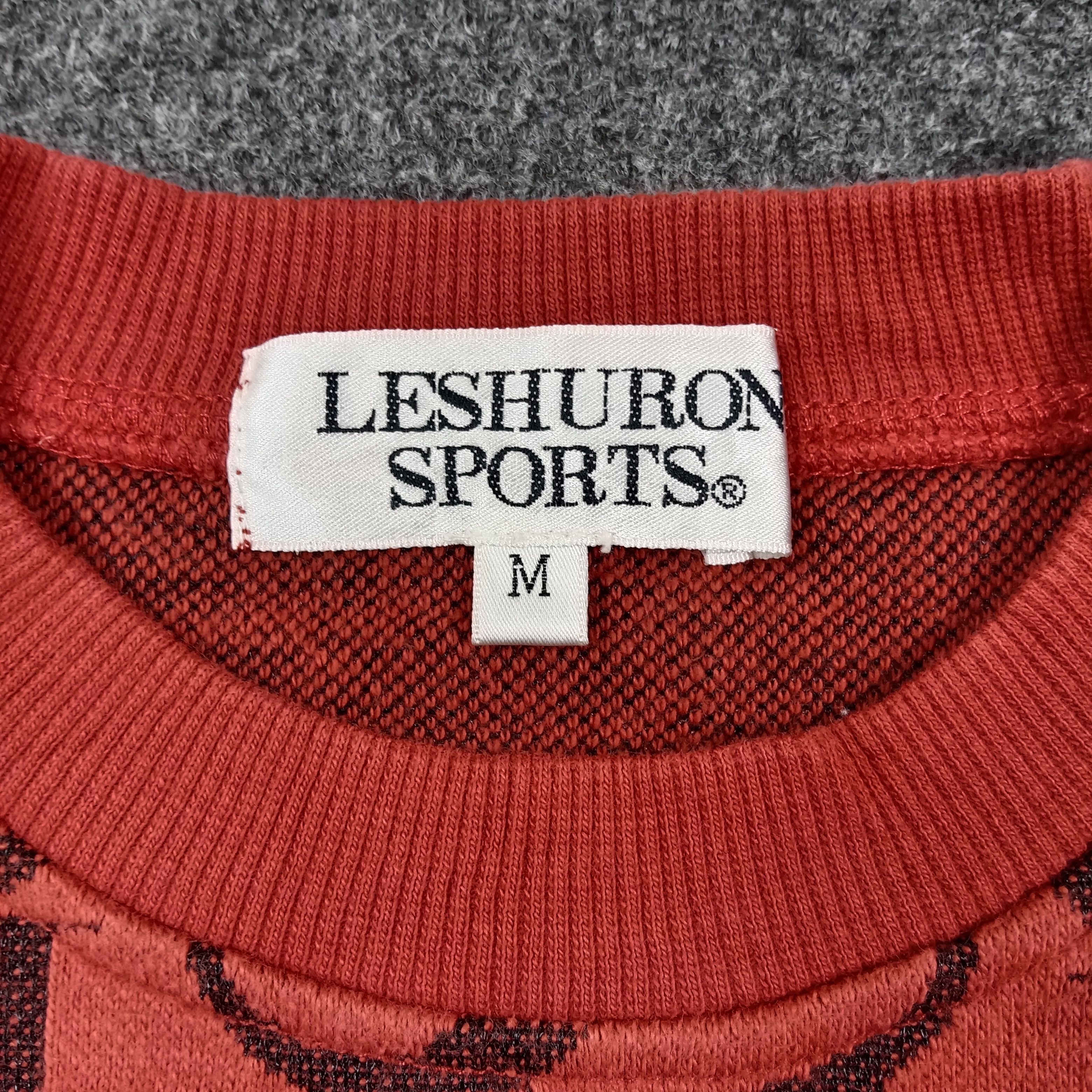 Vintage LESHURON Sports Full Print Sweatshirt C269N6 Size US M / EU 48-50 / 2 - 3 Thumbnail