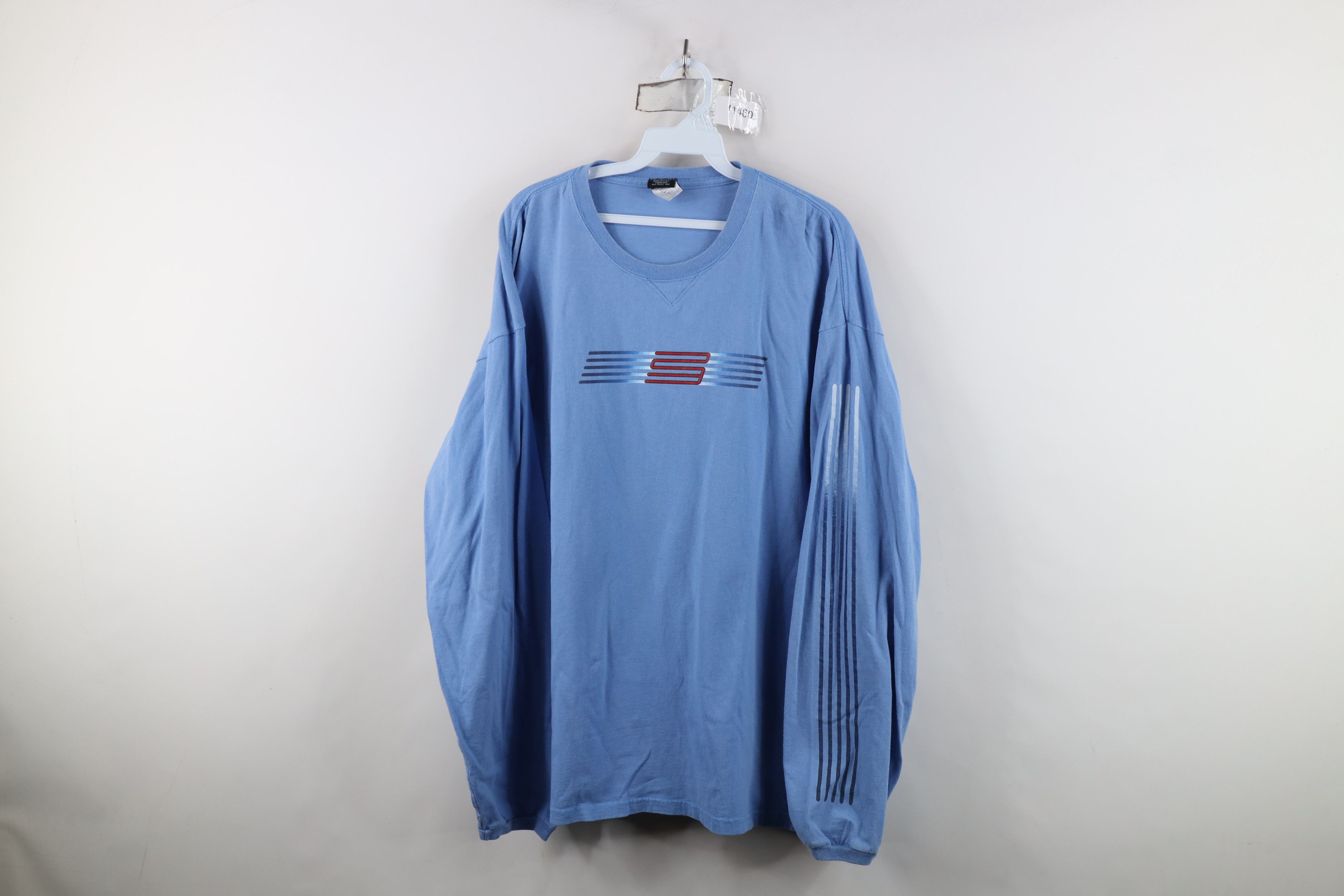 Nike Vintage Y2K Nike Air Jordan Long Sleve T-Shirt Blue USA Size US XL / EU 56 / 4 - 1 Thumbnail