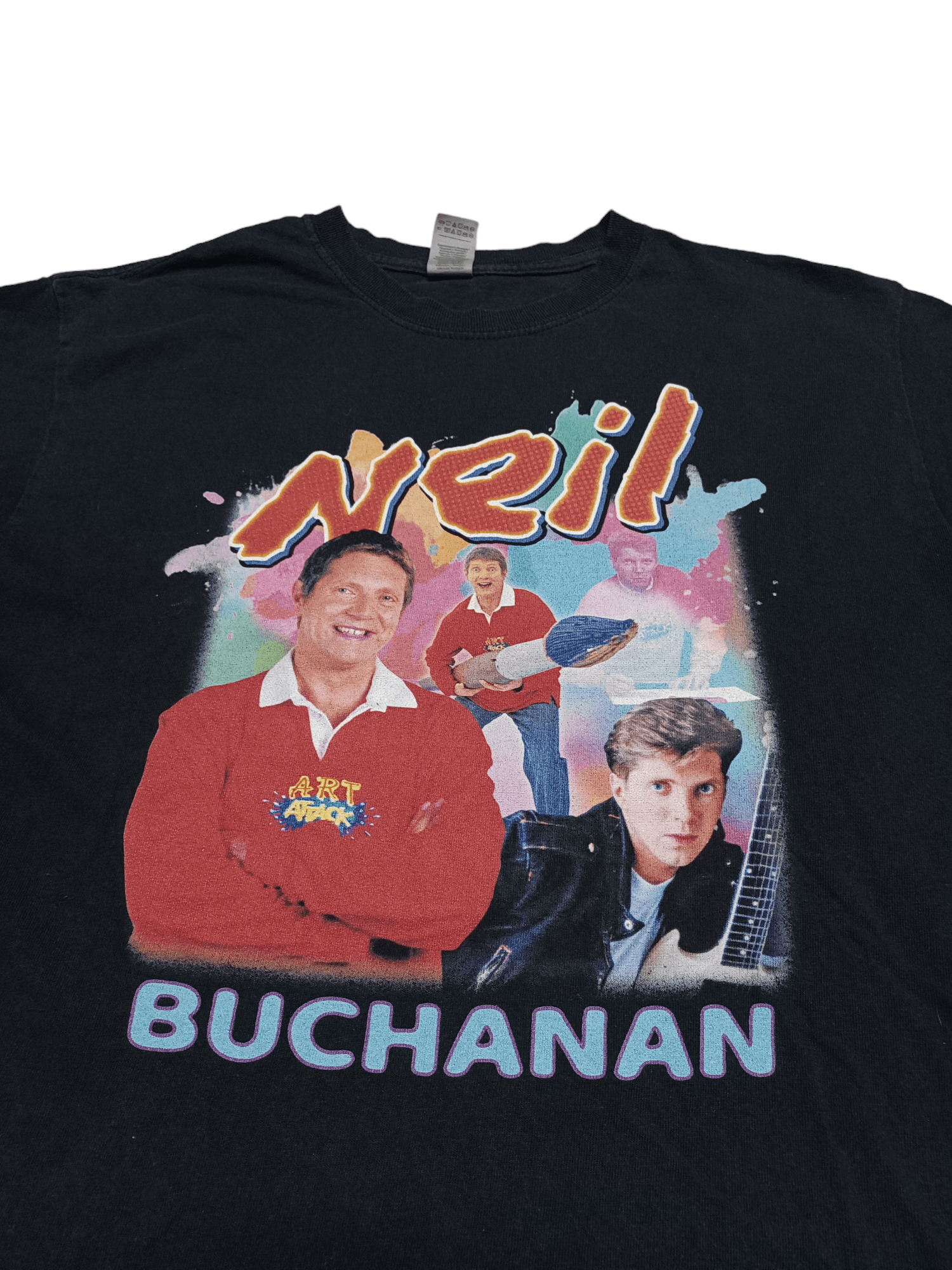 Gildan NEIL BUCHANAN CRAZY TV Y2K BRITISH GILDAN STREETWEAR TEE Size US M / EU 48-50 / 2 - 2 Thumbnail