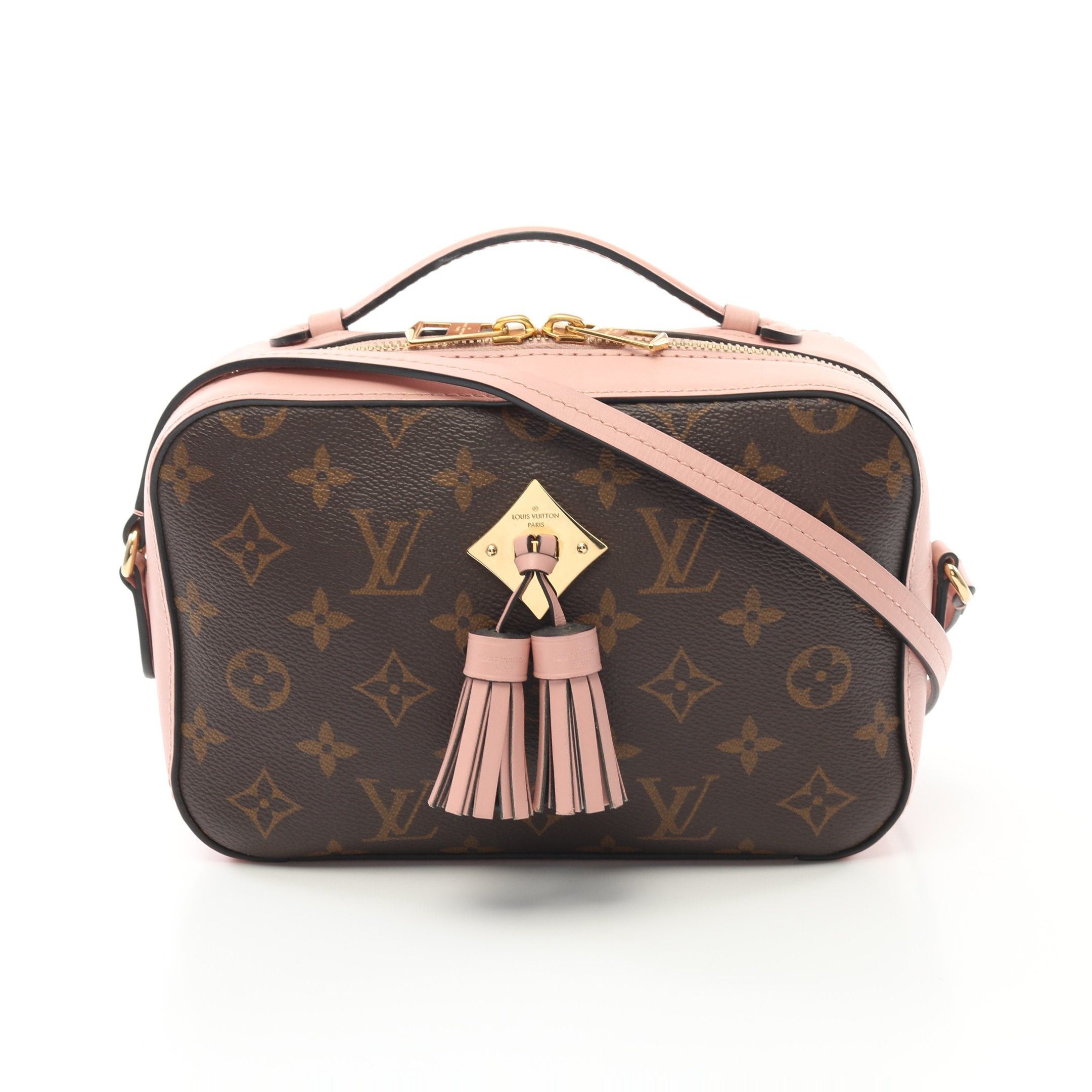 Louis Vuitton Louis Vuitton Saintonge Monogram Rose Poodle Shoulder Bag Leather Brown Pink Size ONE SIZE - 1 Thumbnail