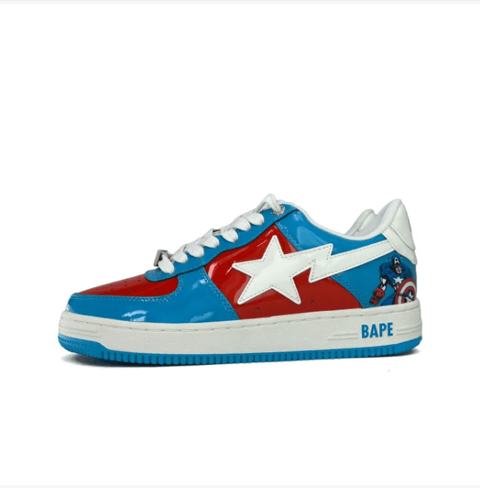 Bape Retro washed comfortable low top board shoes Size US 9 / EU 42 - 1 Thumbnail