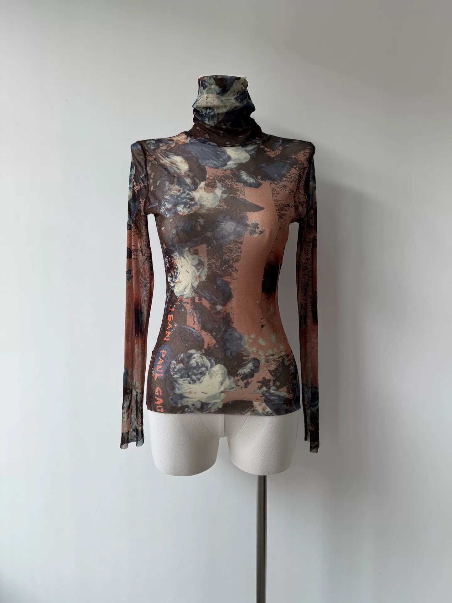 Jean Paul Gaultier Jean Paul Gaultier Floral Print High Neck Top Size M / US 6-8 / IT 42-44 - 1 Thumbnail