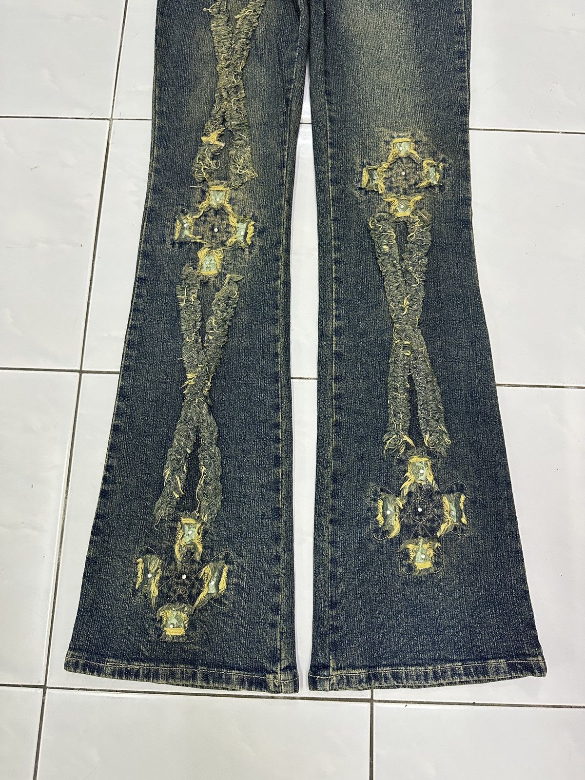 Japanese Brand × Vintage HAPHAZARD JEANS Distressed Jeans Size US 26 / EU 42 - 4 Thumbnail