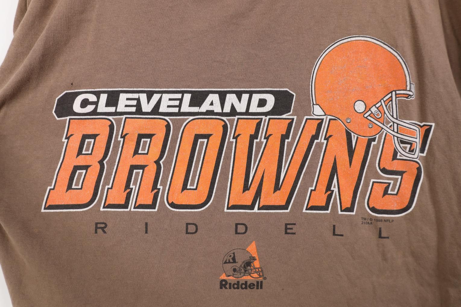 Riddell Vintage 90s Riddell Cleveland Browns Football T-Shirt USA Size US L / EU 52-54 / 3 - 4 Thumbnail