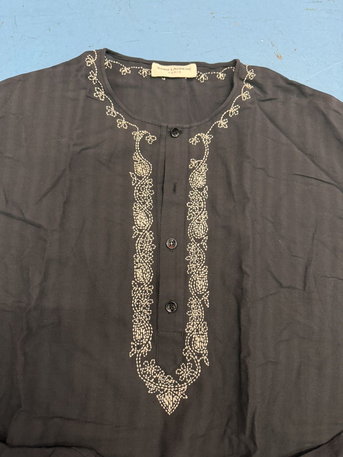 Saint Laurent Paris SAINT LAURENT SS15 EMBROIDERED TUNIC Size US S / EU 44-46 / 1 - 3 Thumbnail