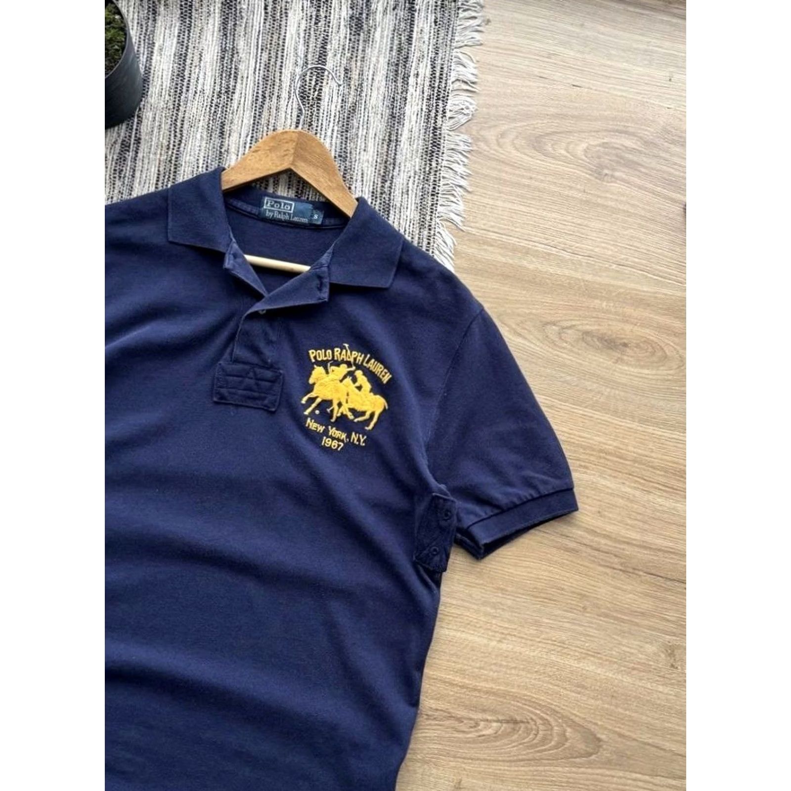 Polo Ralph Lauren VINTAGE Polo Ralph Lauren Shirt Mens S Blue 90s Y2K Pony Club Logo Polo Big Pony Vintage Casual Streetwear USA Size US S / EU 44-46 / 1 - 4 Thumbnail