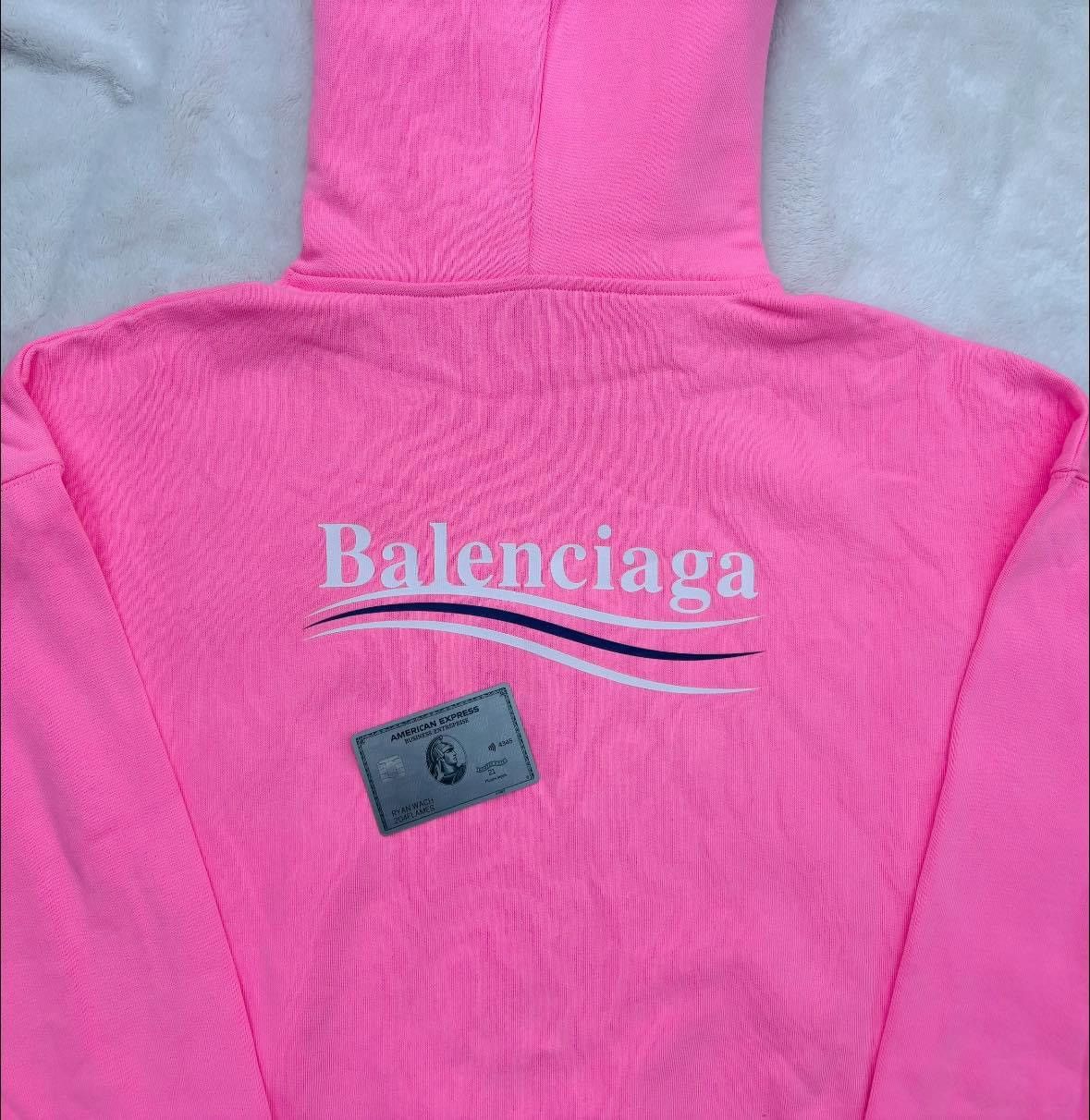 Balenciaga Balenciaga Pink Campaign Logo Hoodie Size US L / EU 52-54 / 3 - 2 Thumbnail