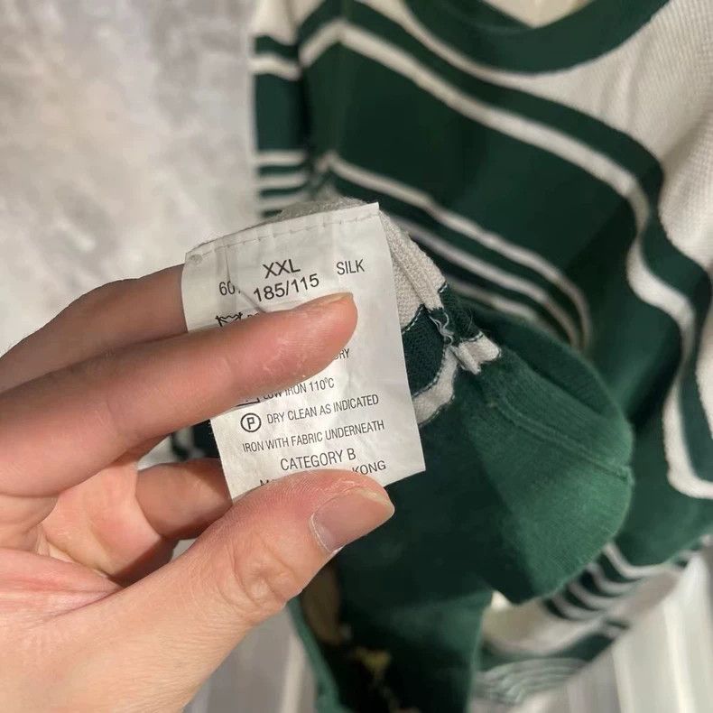 Givenchy Givenchy White and Green Striped Hoodie Size US XXL / EU 58 / 5 - 4 Thumbnail