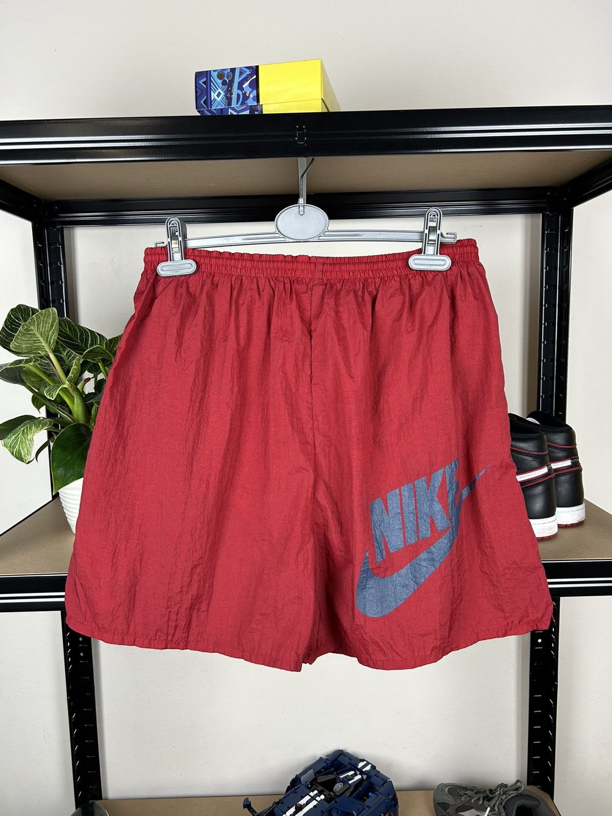 Nike × Vintage Vintage 90s Nike Nylon Shorts Size US 33 - 1 Thumbnail