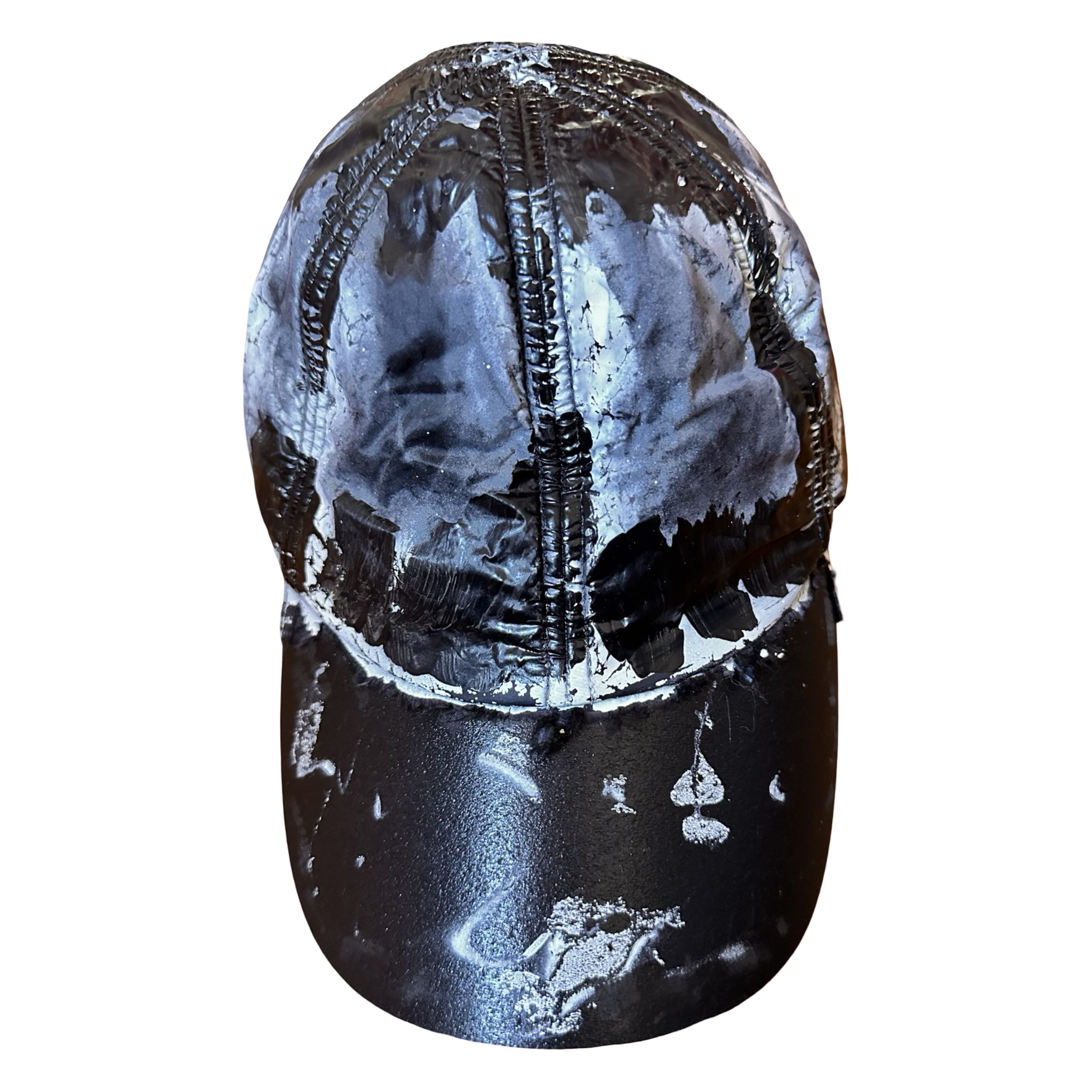 Vintage ASTROBOI* Black Nylon Painted Hat Size ONE SIZE - 2 Thumbnail