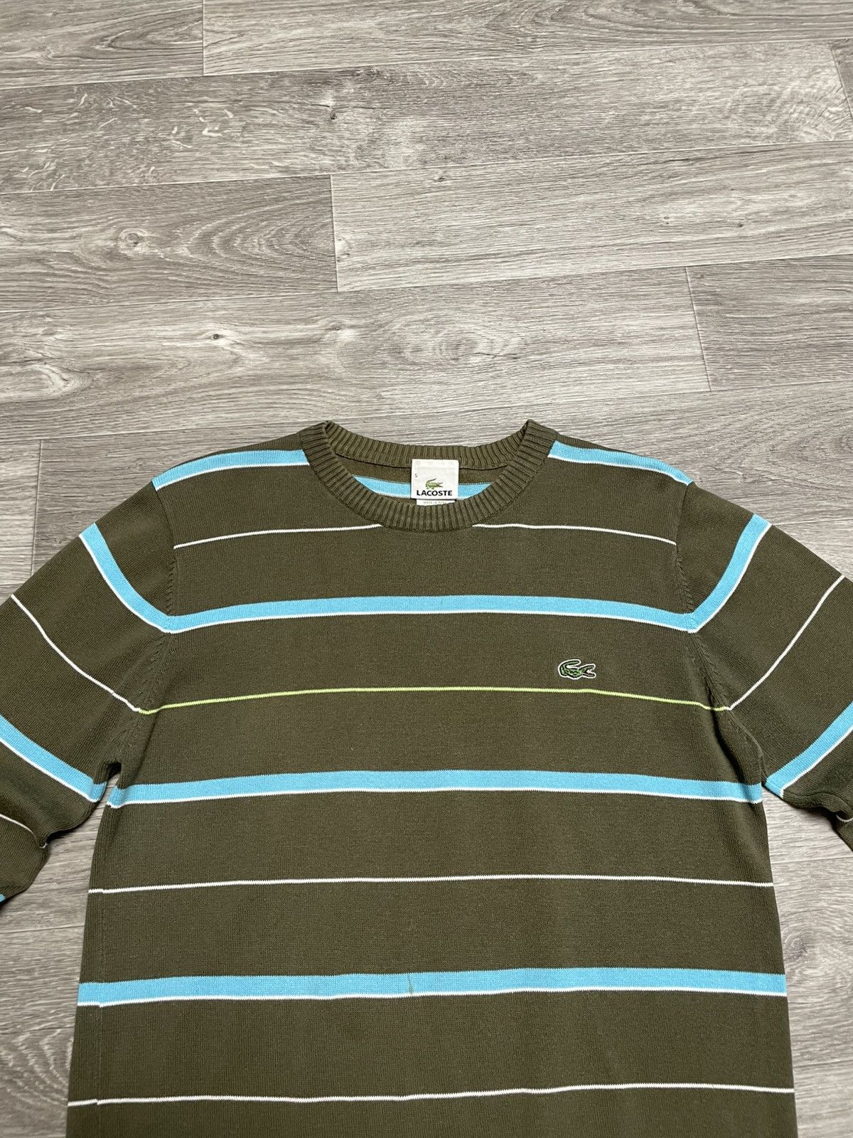 Lacoste Vintage Lacoste Striped Sweater Y2K Size US S / EU 44-46 / 1 - 2 Thumbnail