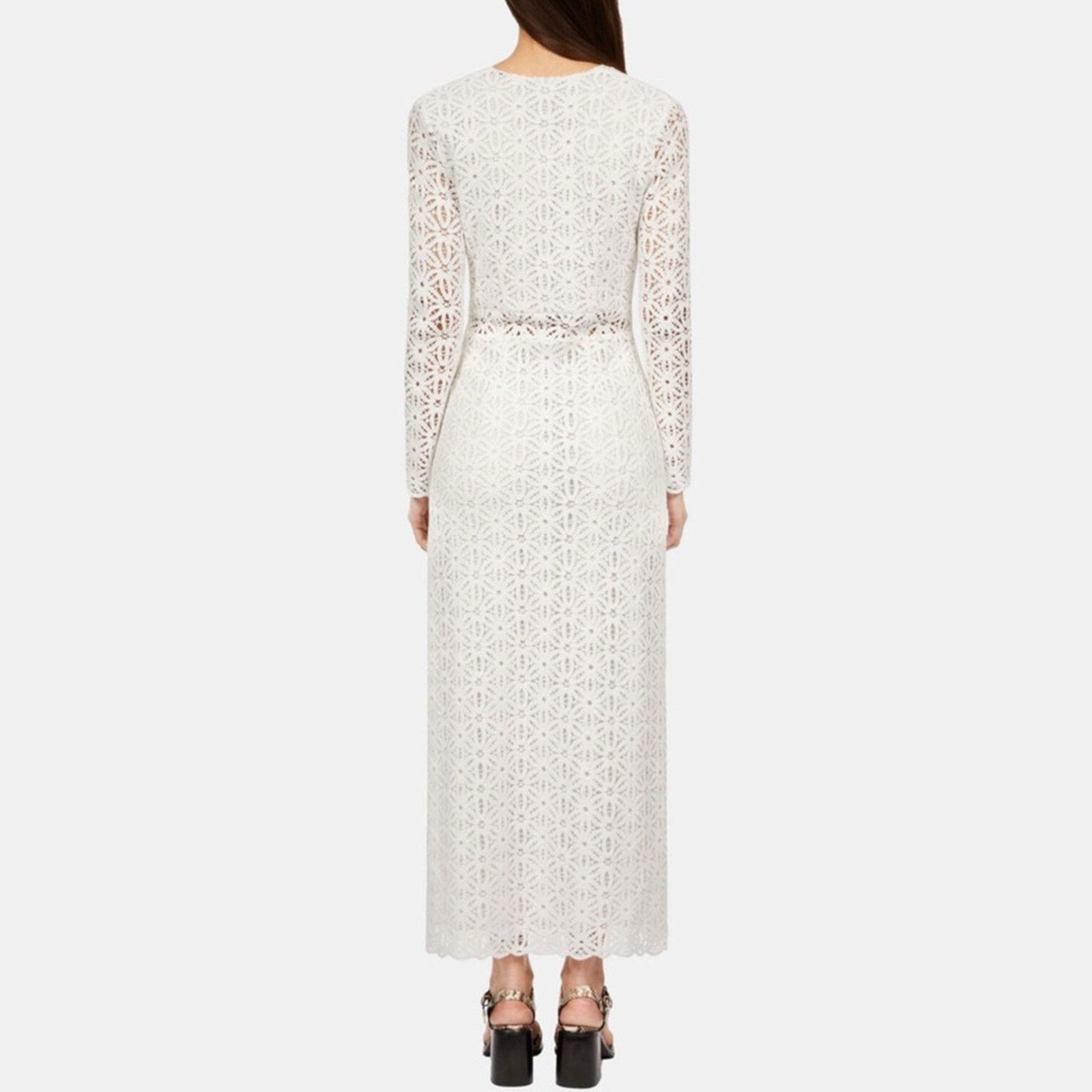 The Kooples NWT! The Kooples White Long Sleeve Crochet Dress, Size 0 Size XS / US 0-2 / IT 36-38 - 7 Thumbnail