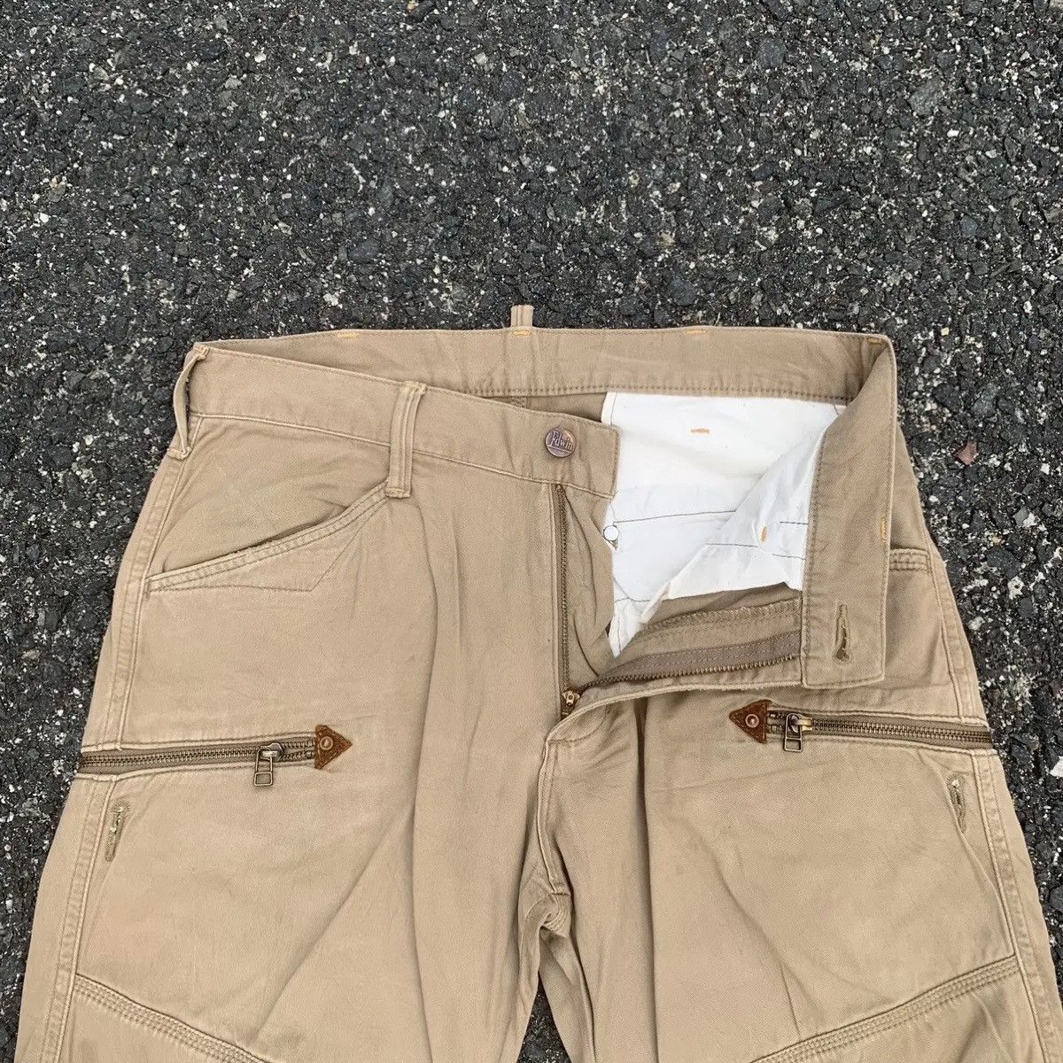 StraightFaded RUSTY DIRTY🔥JAPANESE VINTAGE TROUSERS FADED DISTRESSED PANT Size US 31 - 9 Thumbnail