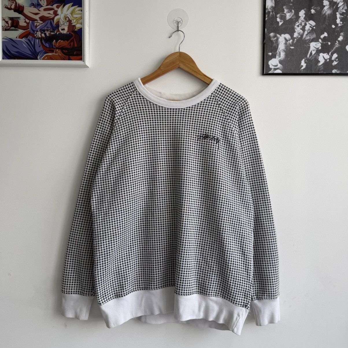 Stussy Vintage Y2K Stussy Gradient Plaid Sweatshirt Size US XL / EU 56 / 4 - 1 Thumbnail