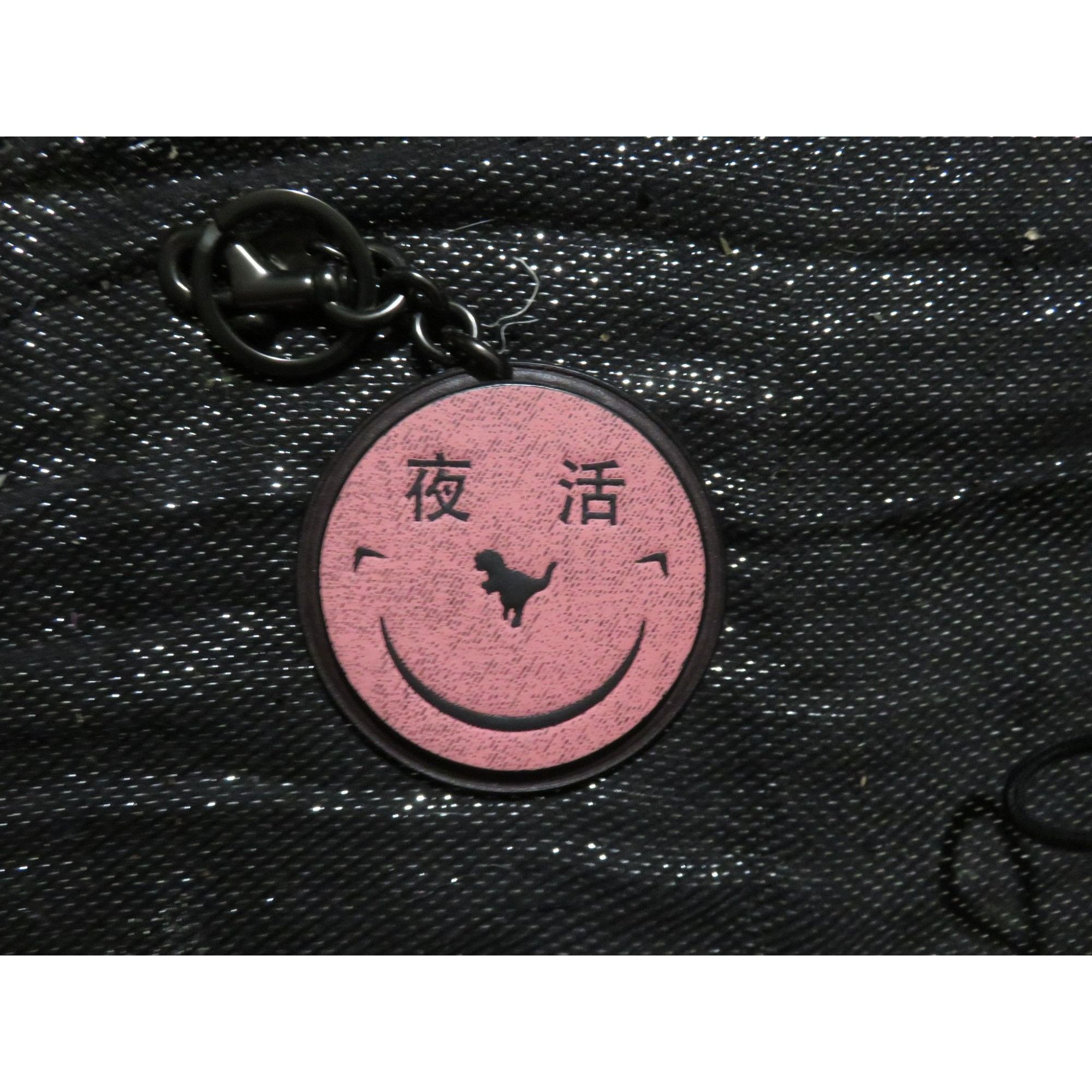 image of Coach Limited Edition Rexy Yeti Out Leather Bag Charm 75532 in Pink, Women's