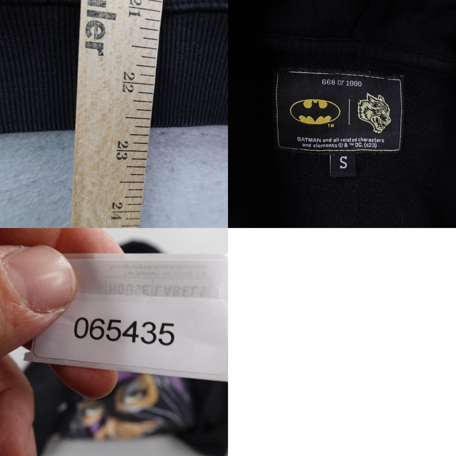 Darc Sport Darc Sport Hoodie Mens Small Black Wolves Batman Catwoman Limited Ed Sweatshirt Size US S / EU 44-46 / 1 - 8 Thumbnail