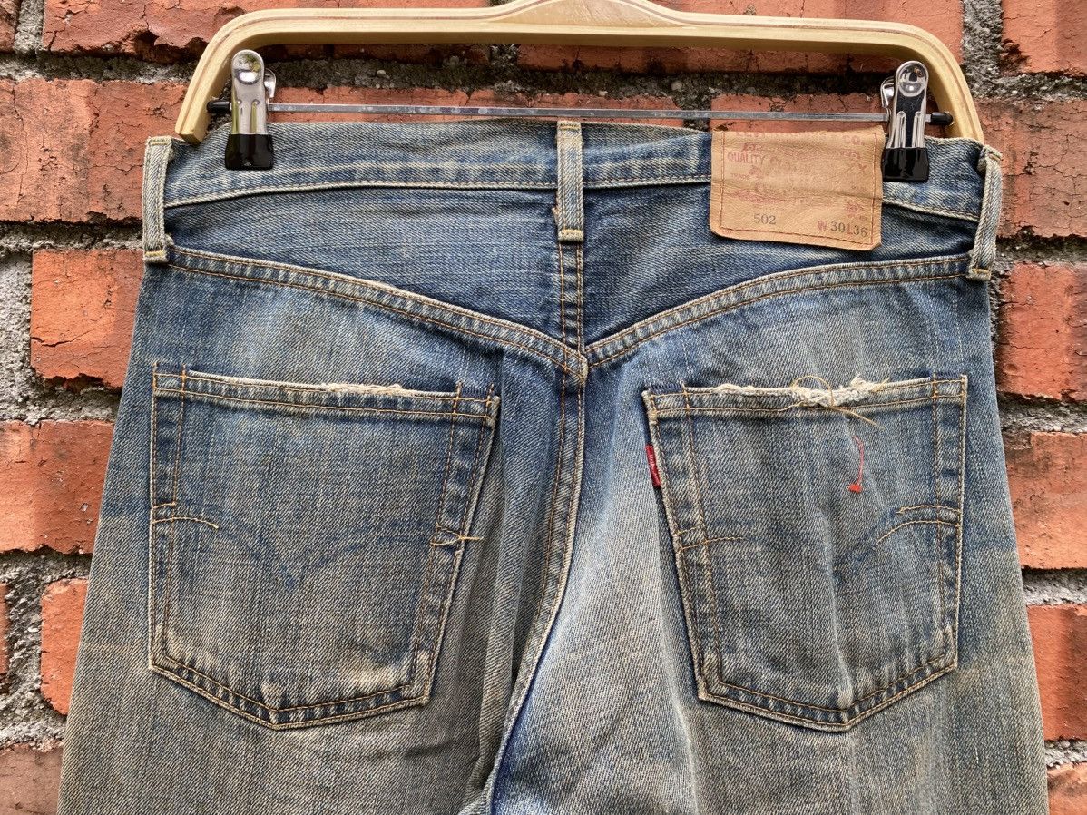 Levi's Vintage Clothing W31x35 Vintage levi's 502 redline big E made in JAPAN Size US 31 - 3 Thumbnail