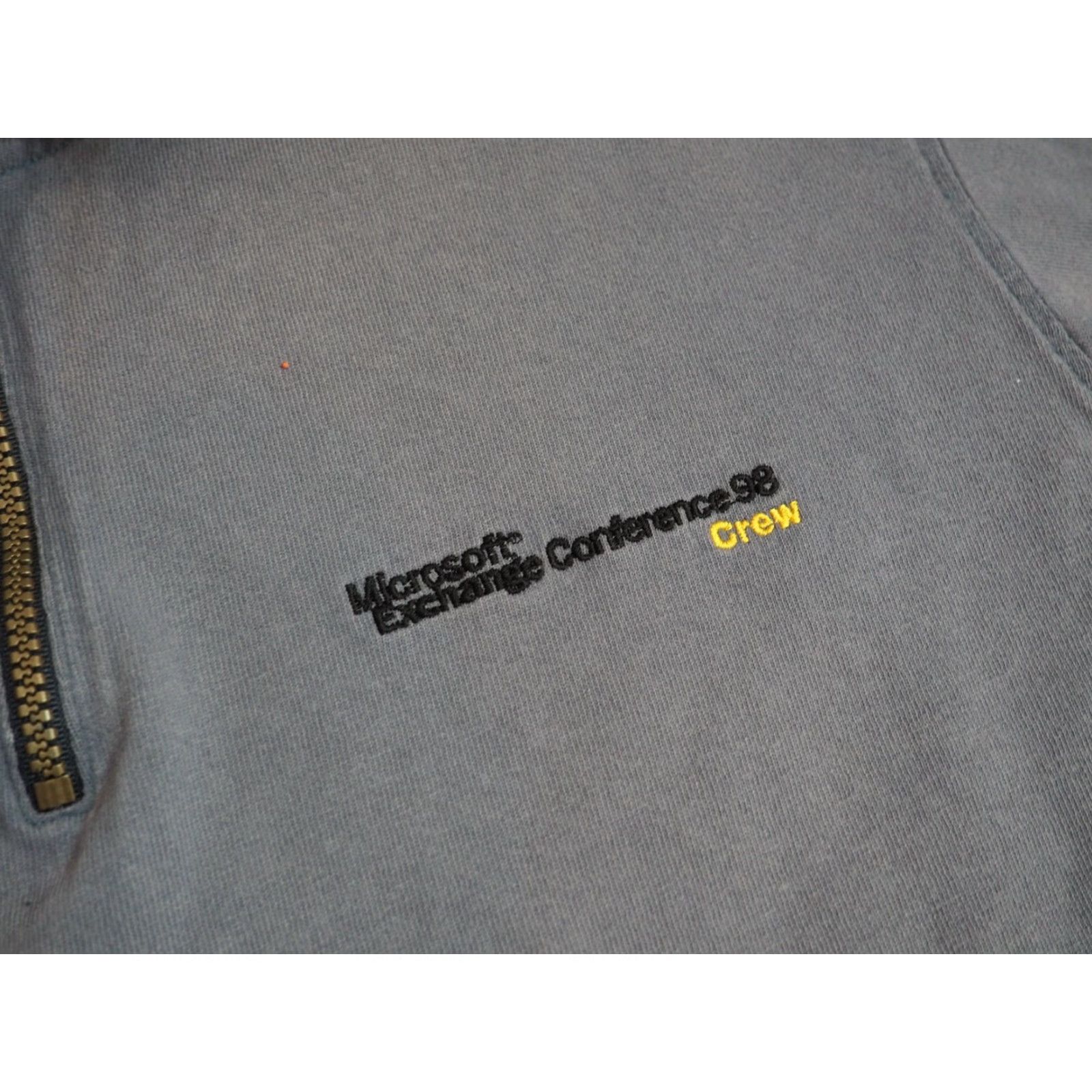 Vintage VTG 1990s MICROSOFT 1998 Conference Logo 1/4 Zip Polo Tech Promo Tee Shirt Mens L Blue Cotton Deluxe Shirt"} Size US L / EU 52-54 / 3 - 3 Thumbnail