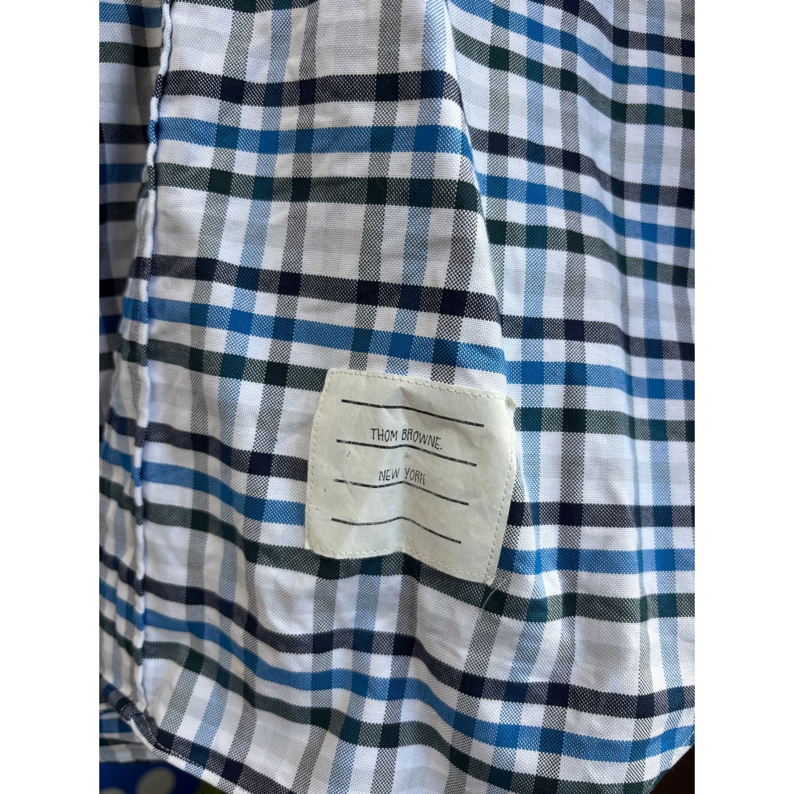 Thom Browne Thom Browne Blue Plaid Button-Up Shirt Size 5 XXL Size US XXL / EU 58 / 5 - 5 Thumbnail