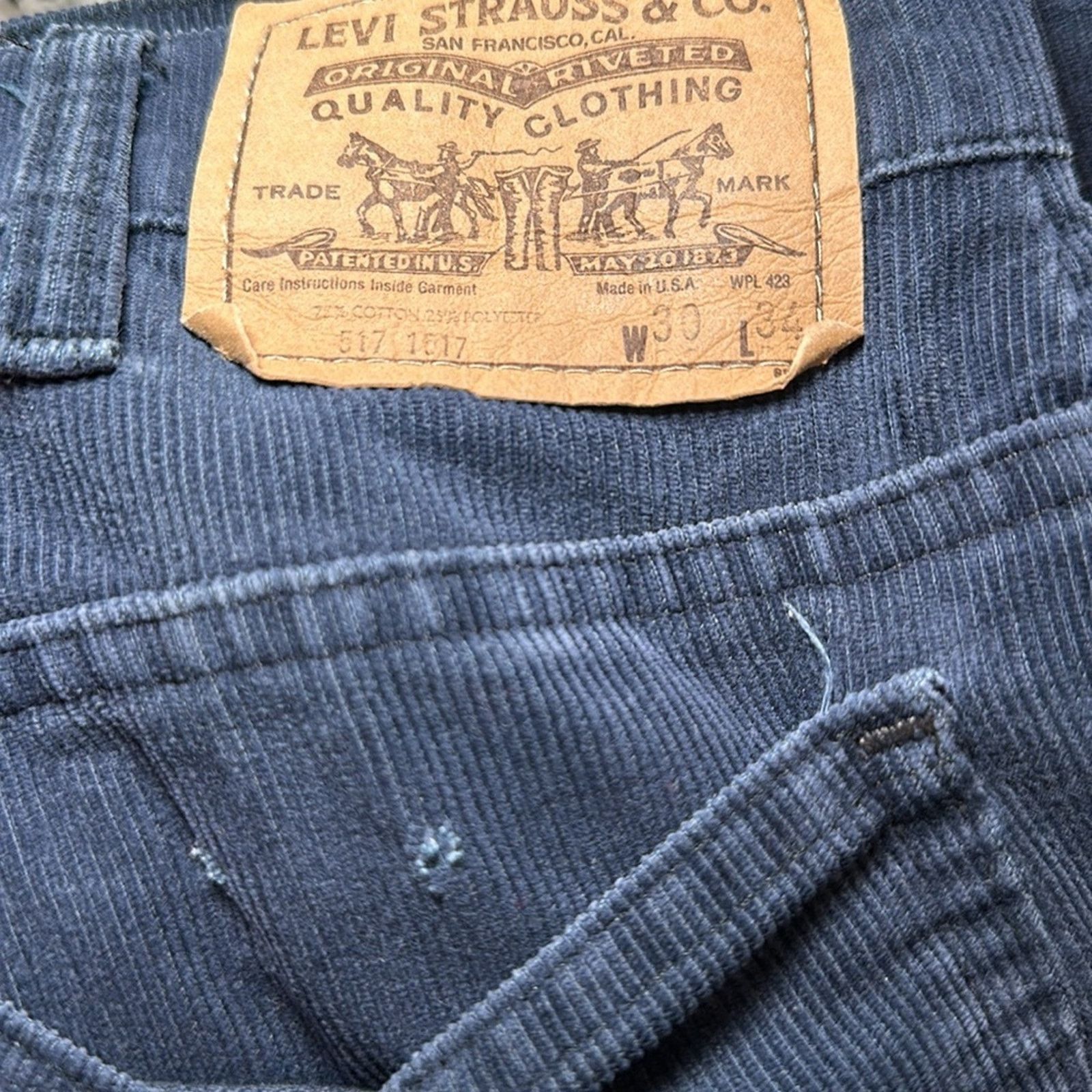 Levi's Levi’s 517 Boot Cut Vintage Corduroy Jeans - 30x34 Size US 30 / EU 46 - 9 Thumbnail