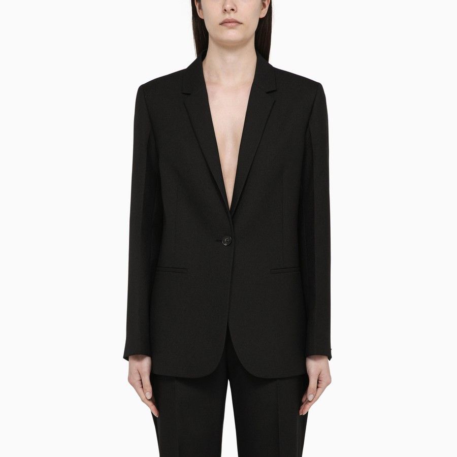 Calvin Klein o1d2blof0824 Single-Breasted Jacket in Black Size XS / US 0-2 / IT 36-38 - 1 Thumbnail