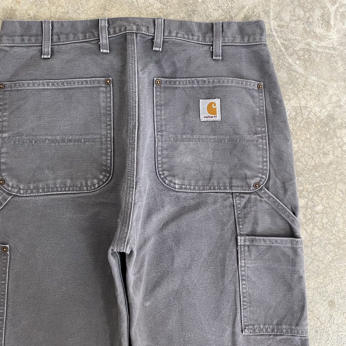 Carhartt × Vintage Vintage Carhartt Double Knee Gravel Grey Carpenter Pants Size US 32 / EU 48 - 21 Thumbnail