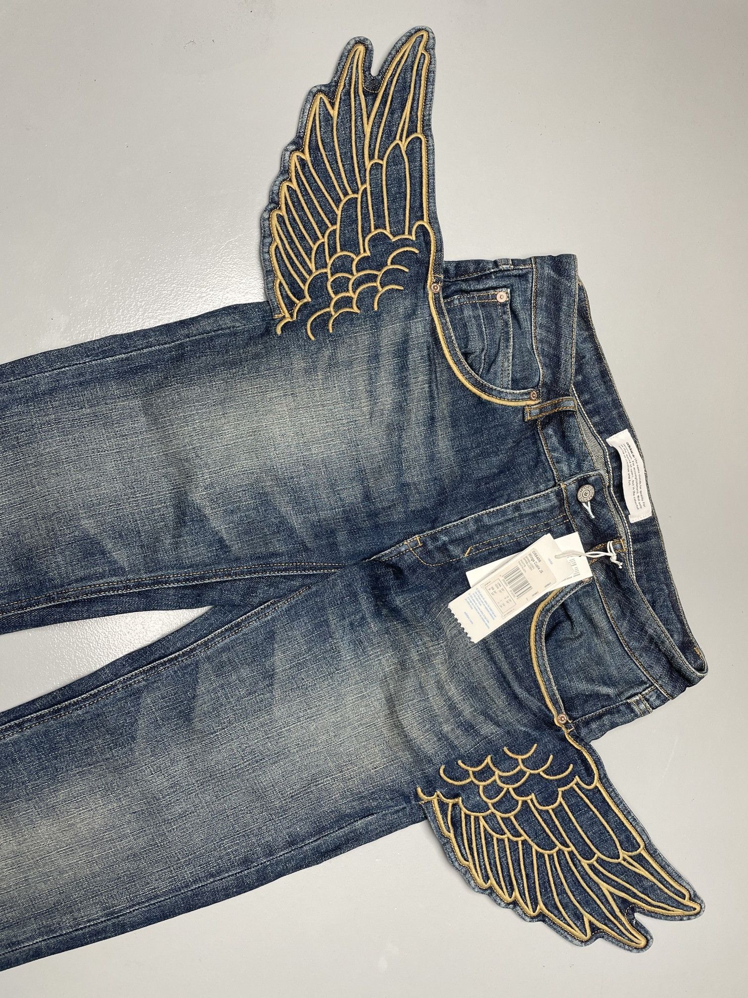 Adidas × Jeremy Scott adidas X Jeremy Scott A/W 2011 Wings Cupie JS winged jeans Size 29" - 6 Thumbnail