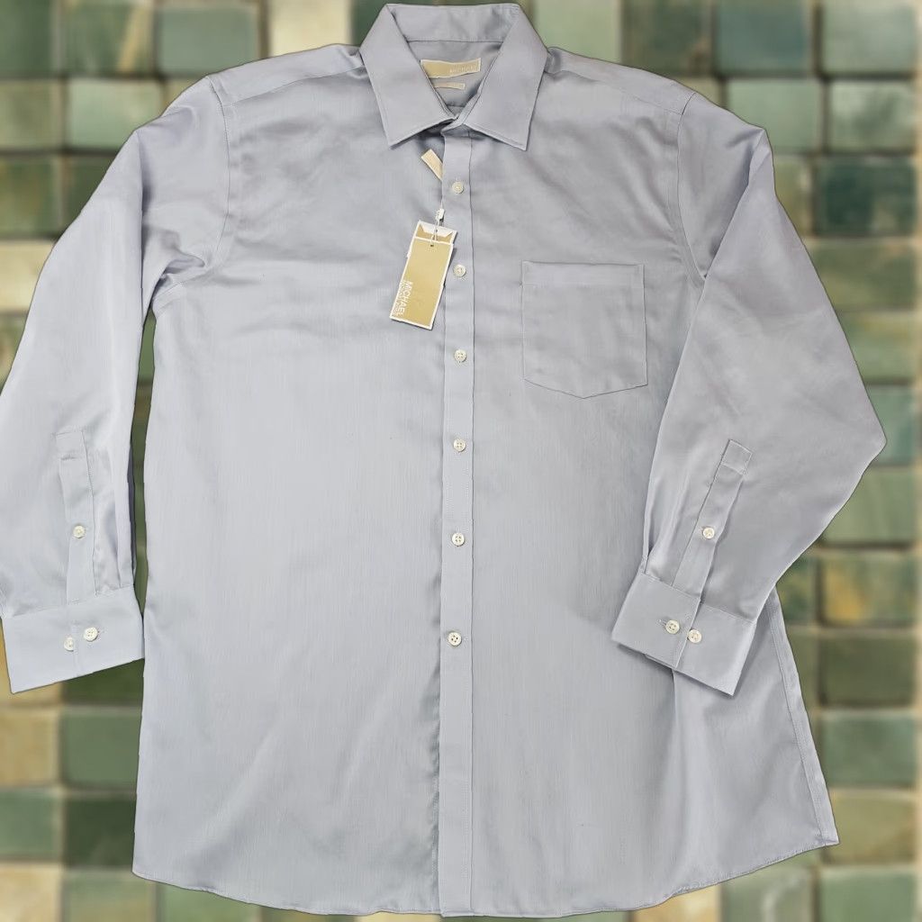 Michael Kors Michael Kors Shirt Mens 17 32/33 Non Iron Dress Button Up Long Sleeve Pocket Size 48R - 1 Thumbnail