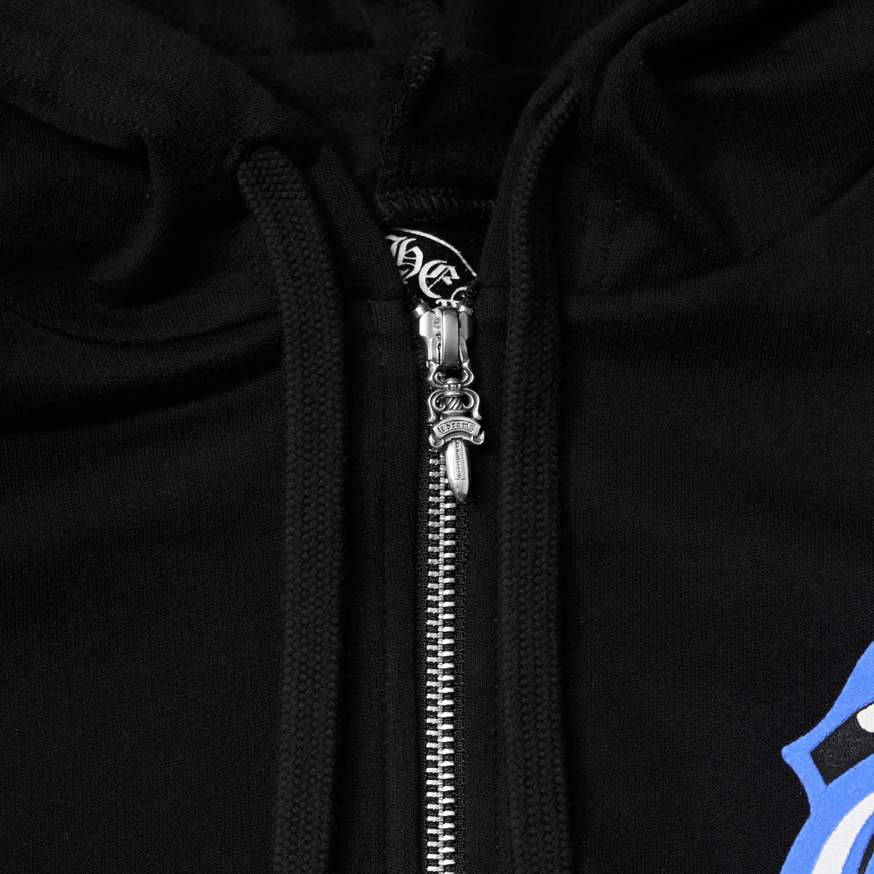 Chrome Hearts CHROME HEARTS Rolling Stones Blue Zip Up Hoodie BLACK Size US XL / EU 56 / 4 - 5 Thumbnail
