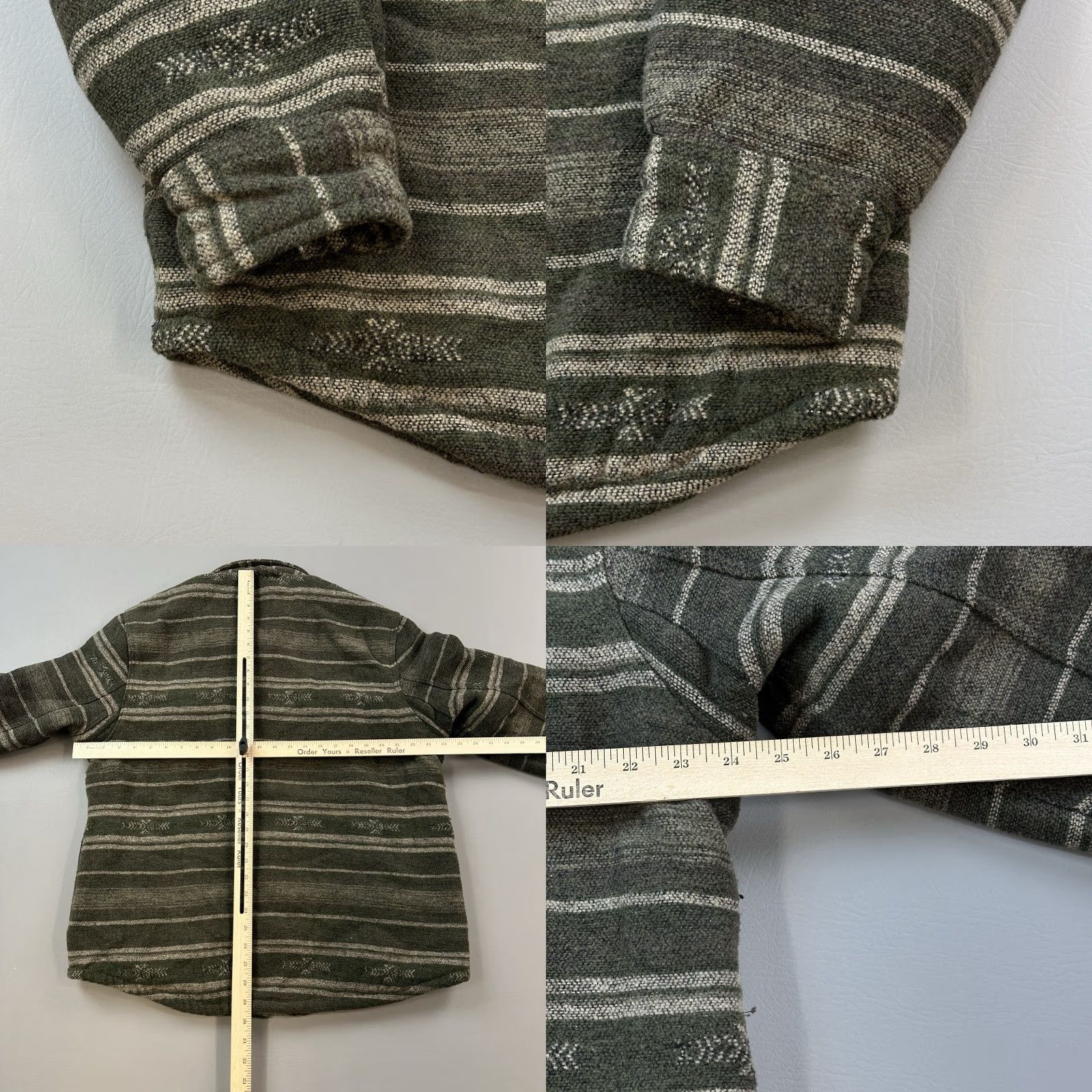 Vintage JACHS New York Jacket Mens Large Wool Blend Sherpa Aztec Heavyweight Shacket Size US L / EU 52-54 / 3 - 9 Thumbnail