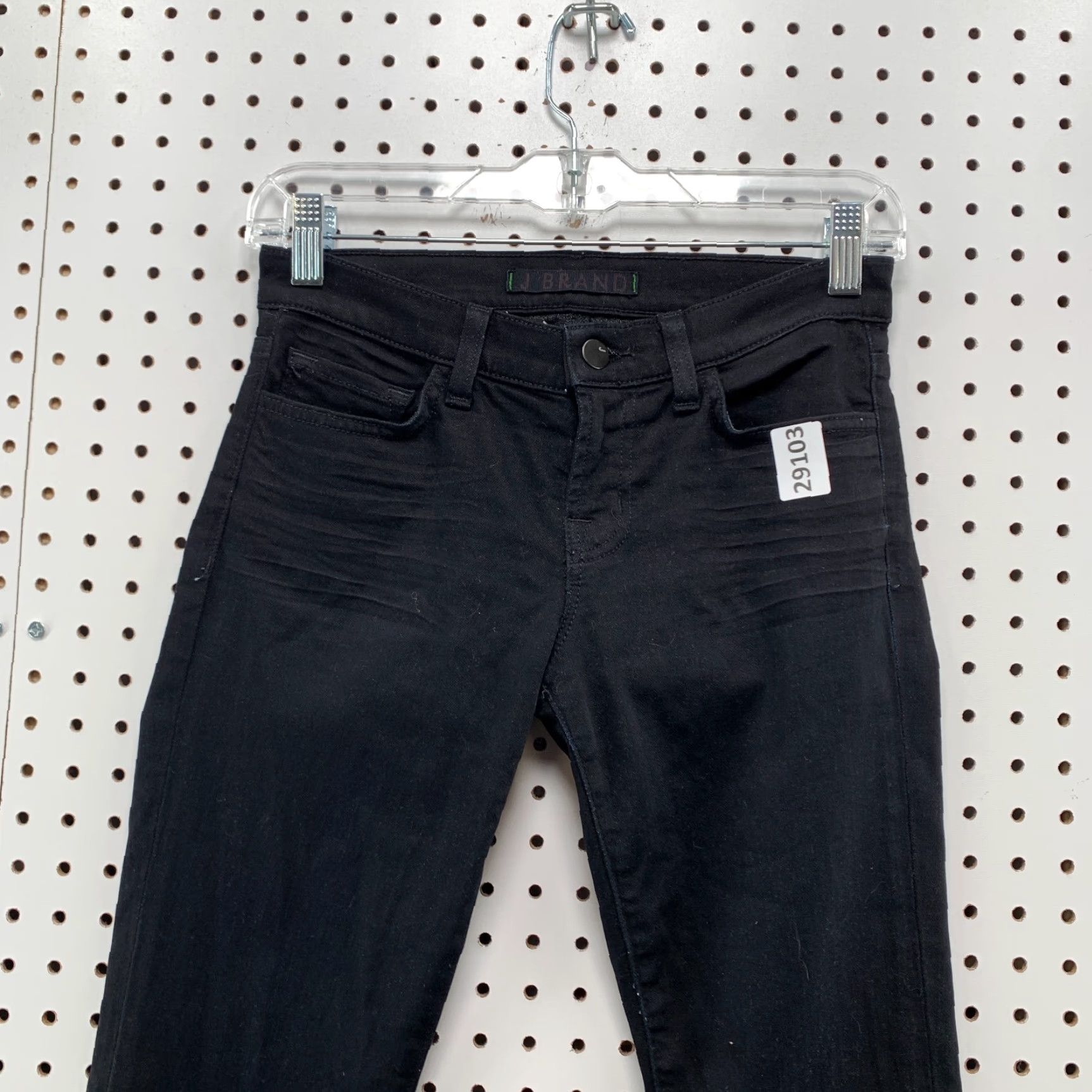 J Brand VINTAGE J Brand Black Denim Skinny Jeans Womens Size 25 Slim Fit Size 42" / US 20 - 6 Thumbnail