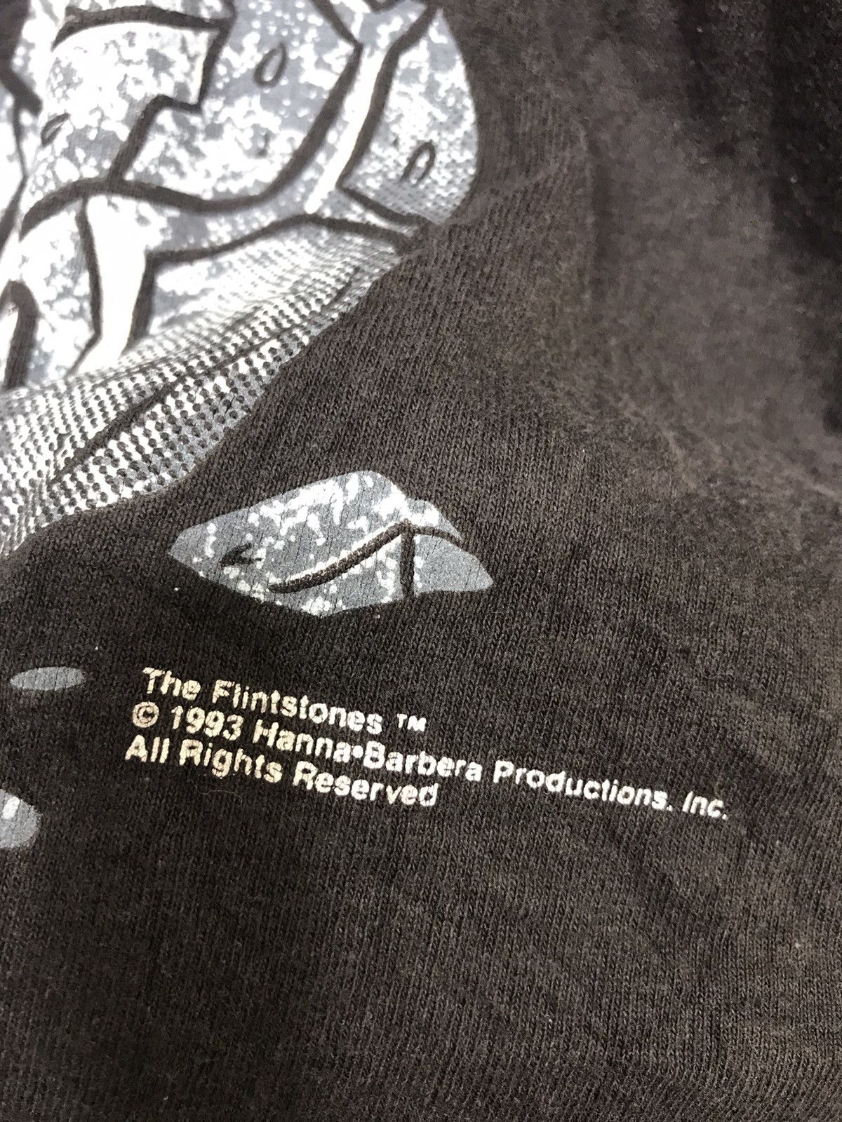 Vintage 90 Mirror Print Flinstones Shirt