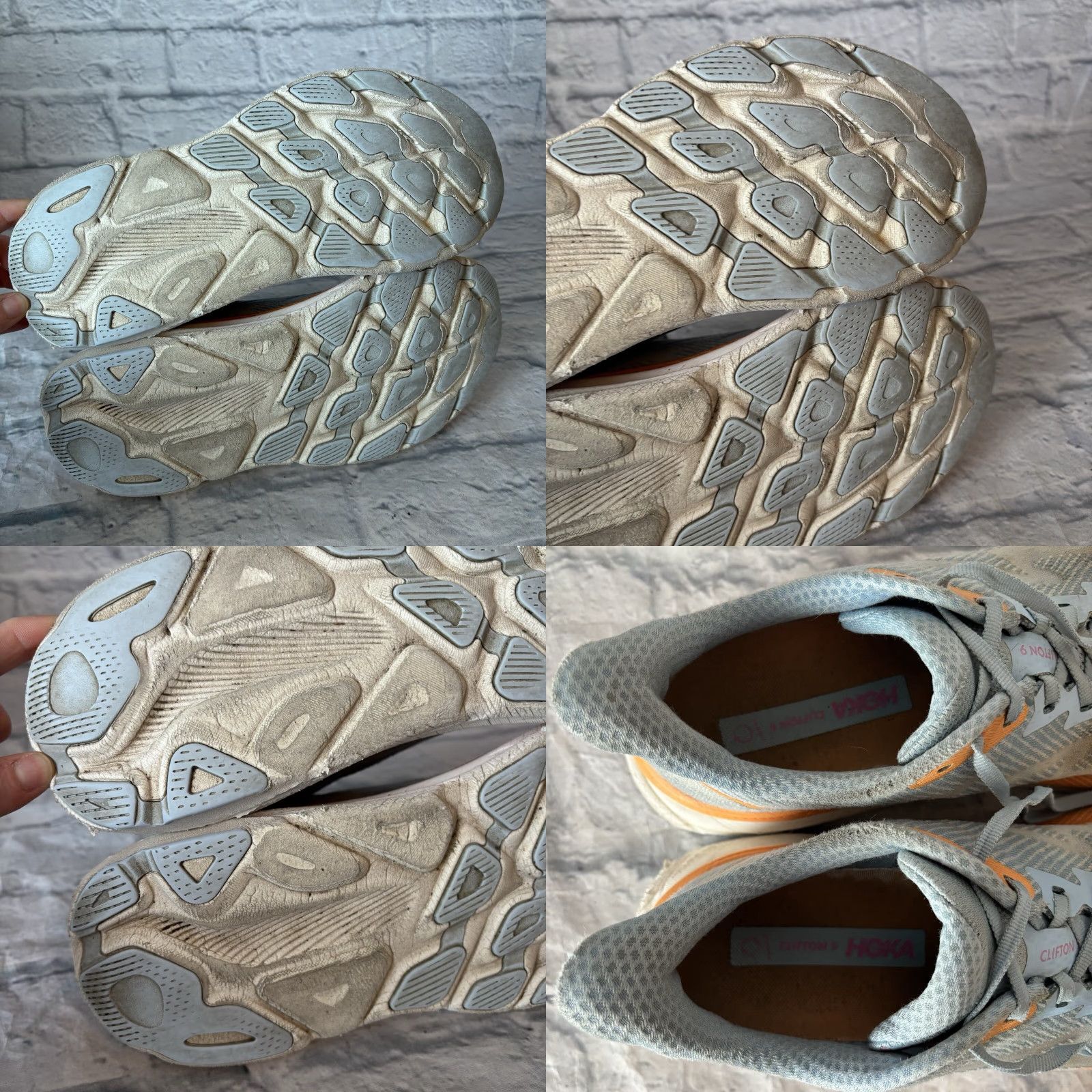 Vintage Hoka One One Clifton 9 Blue Running Sneakers Women’s 9.5 B Shoes Athletic Casual All Season Size US 10 / IT 40 - 9 Thumbnail