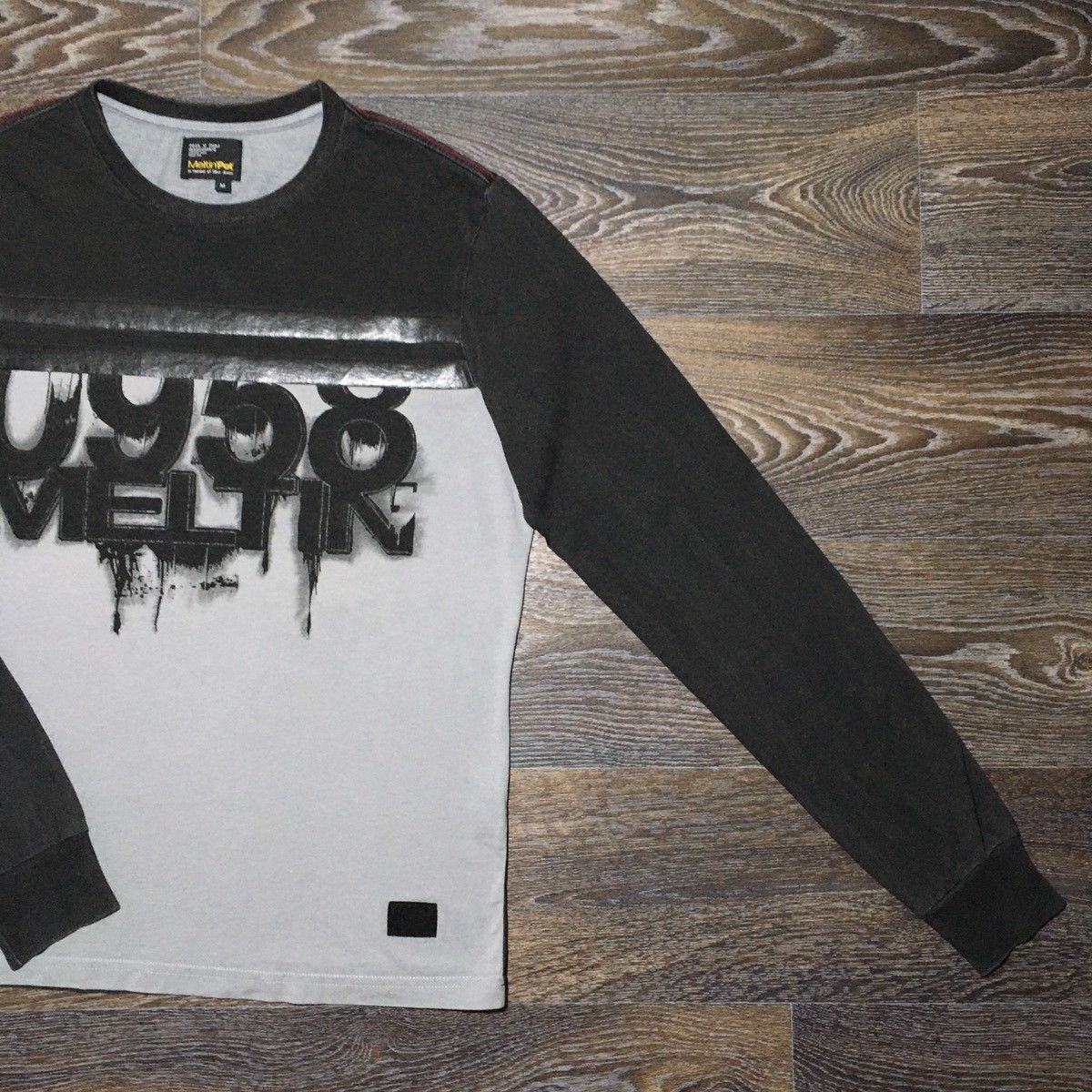 Japanese Brand Vintage Y2K MELTIN’ POT 0958 Graffiti Logo Longsleeve Shirt Size US M / EU 48-50 / 2 - 2 Thumbnail