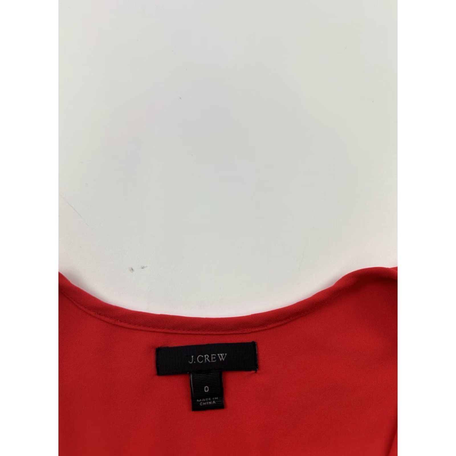 J.Crew J.Crew Blouse Womens 0 Red Keyhole Neck Sleeveless Ladies Size XS / US 0-2 / IT 36-38 - 4 Thumbnail