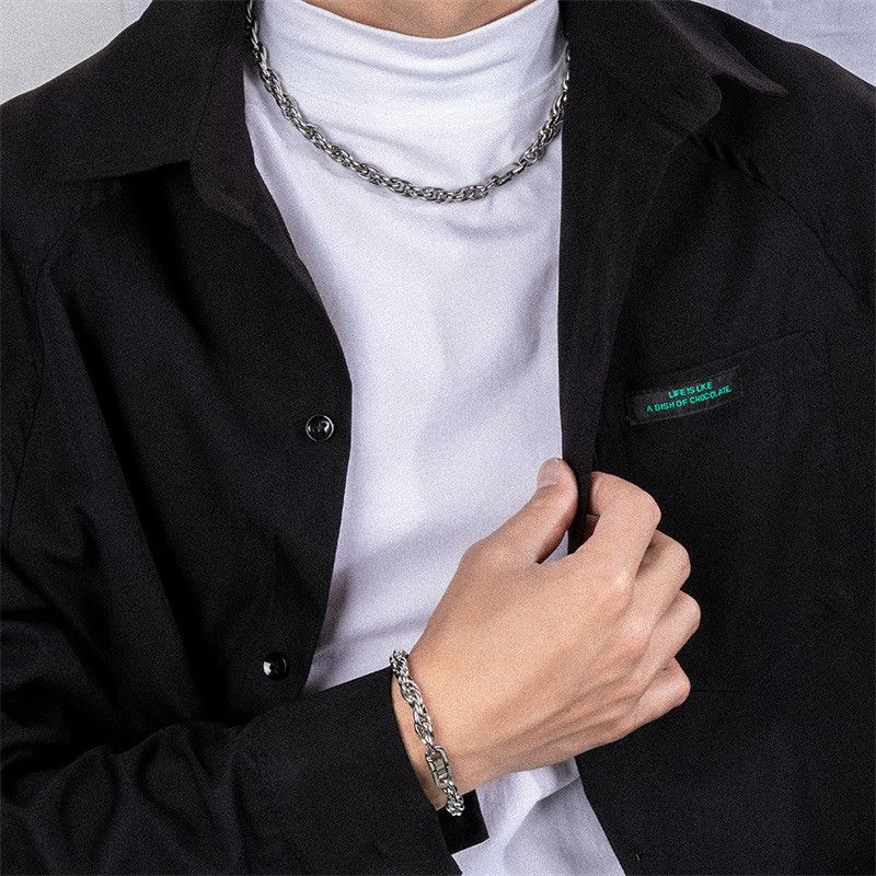 Jewelry Retro Bracelet Y2K Punk Chain Gotch Bracelets Chains Size ONE SIZE - 1 Thumbnail