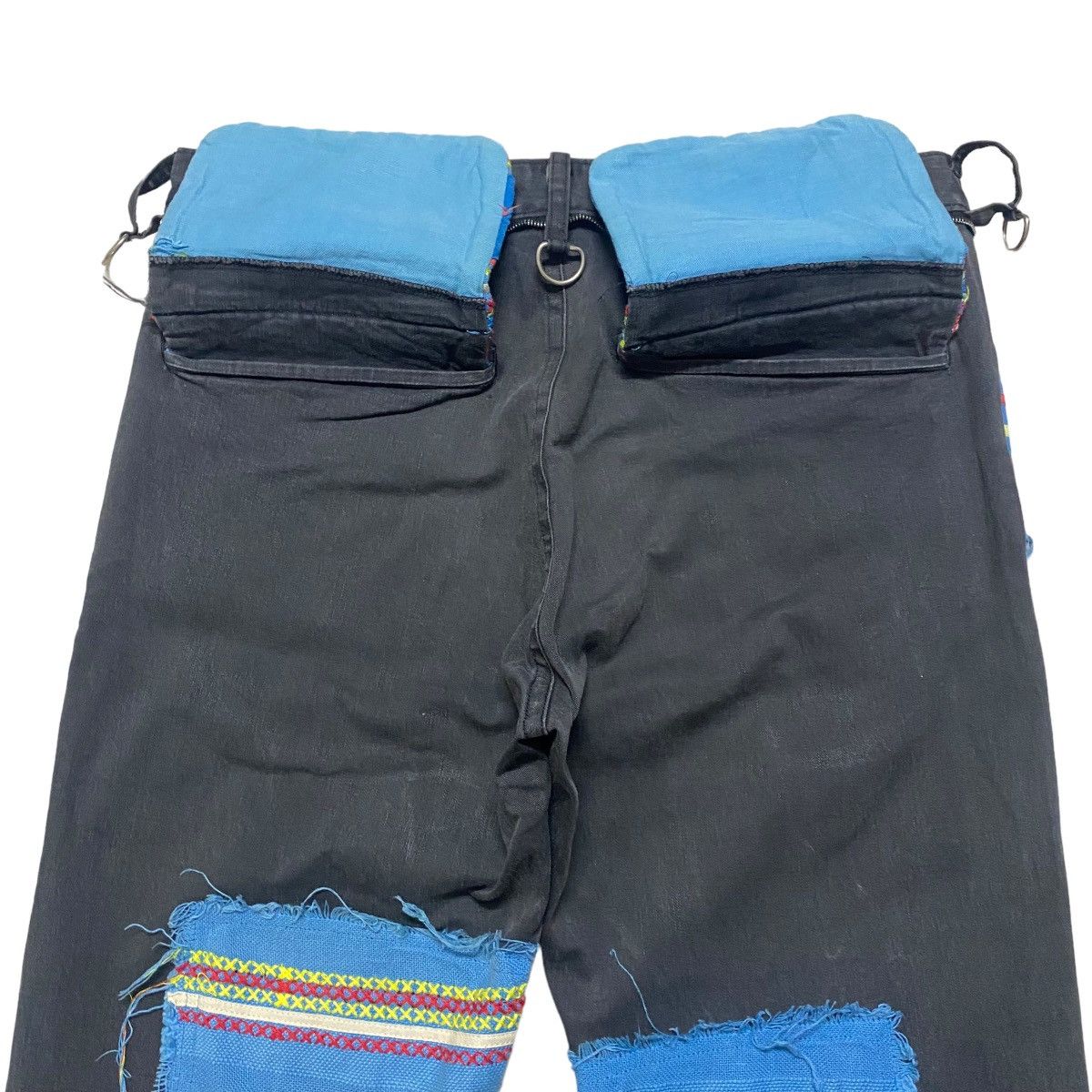 Undercover SS03 Undercover Scab Ethnic Patchwork Flare Pants Size US 29 - 13 Thumbnail