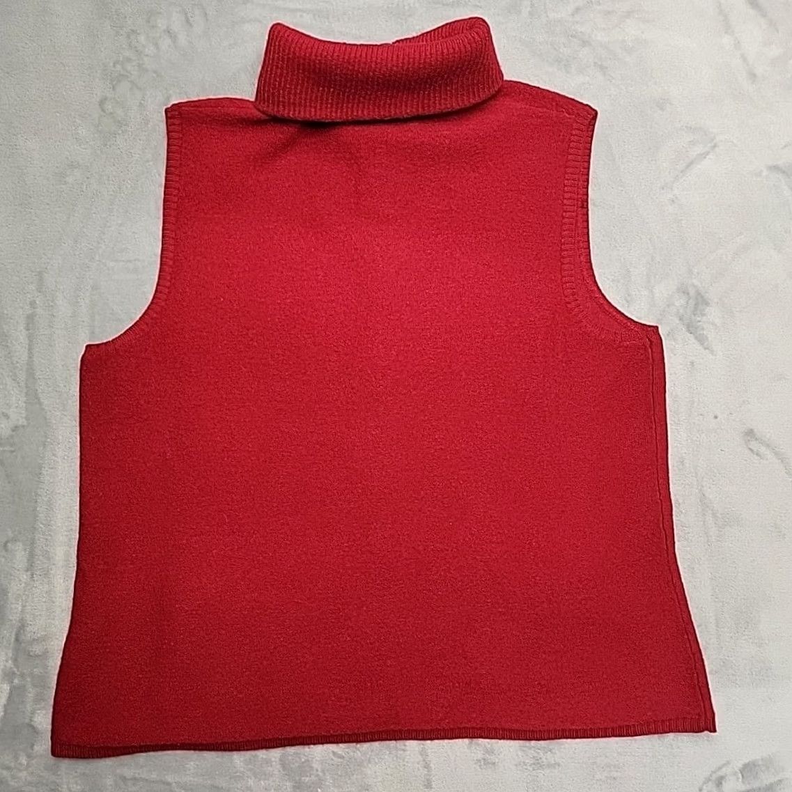 Vintage VINTAGE CJ Banks Sweater Vest Womens 1X Red Wool Knit Full Zip Sleeveless Cardigan Vest Size XL / US 12-14 / IT 48-50 - 7 Thumbnail