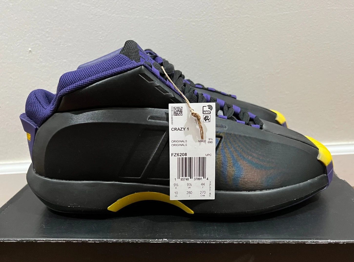 Adidas Crazy 1 Lakers PE Retro Size US 10 / EU 43 - 2 Thumbnail